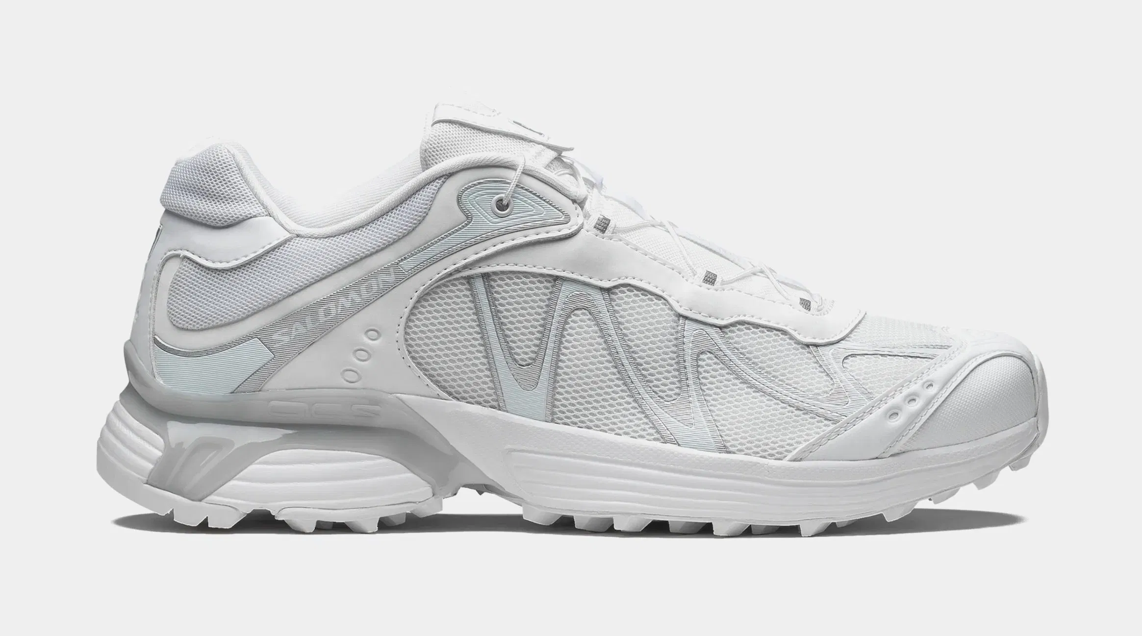 Salomon XT Whisper Mens Running Shoes (White/Lunar Rock/Footwear Silver)