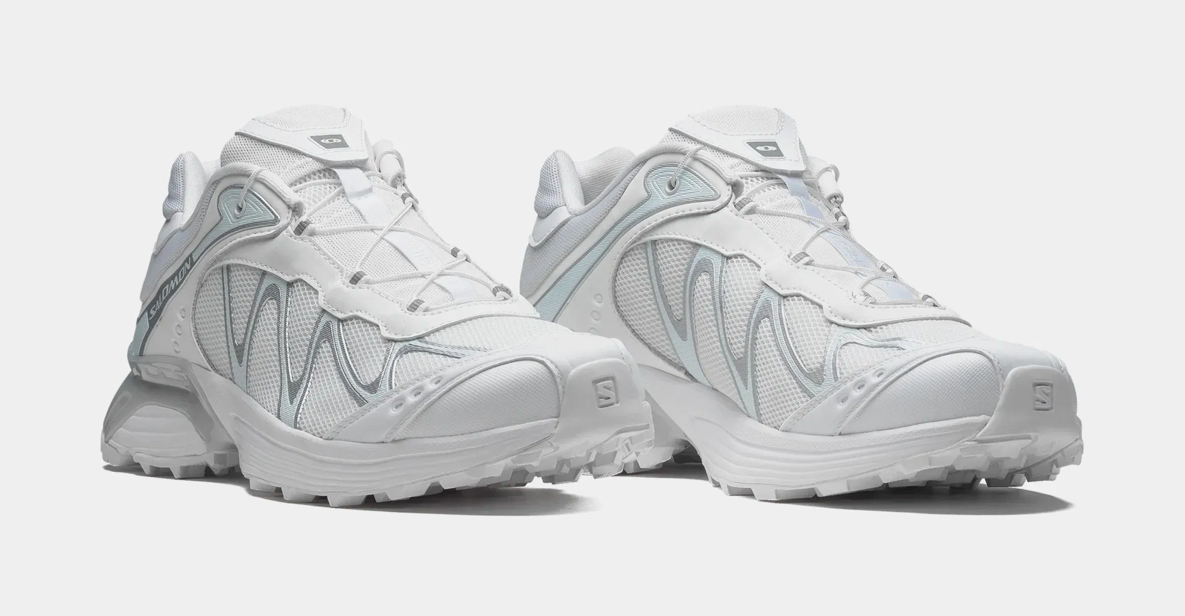 Salomon XT Whisper Mens Running Shoes (White/Lunar Rock/Footwear Silver)