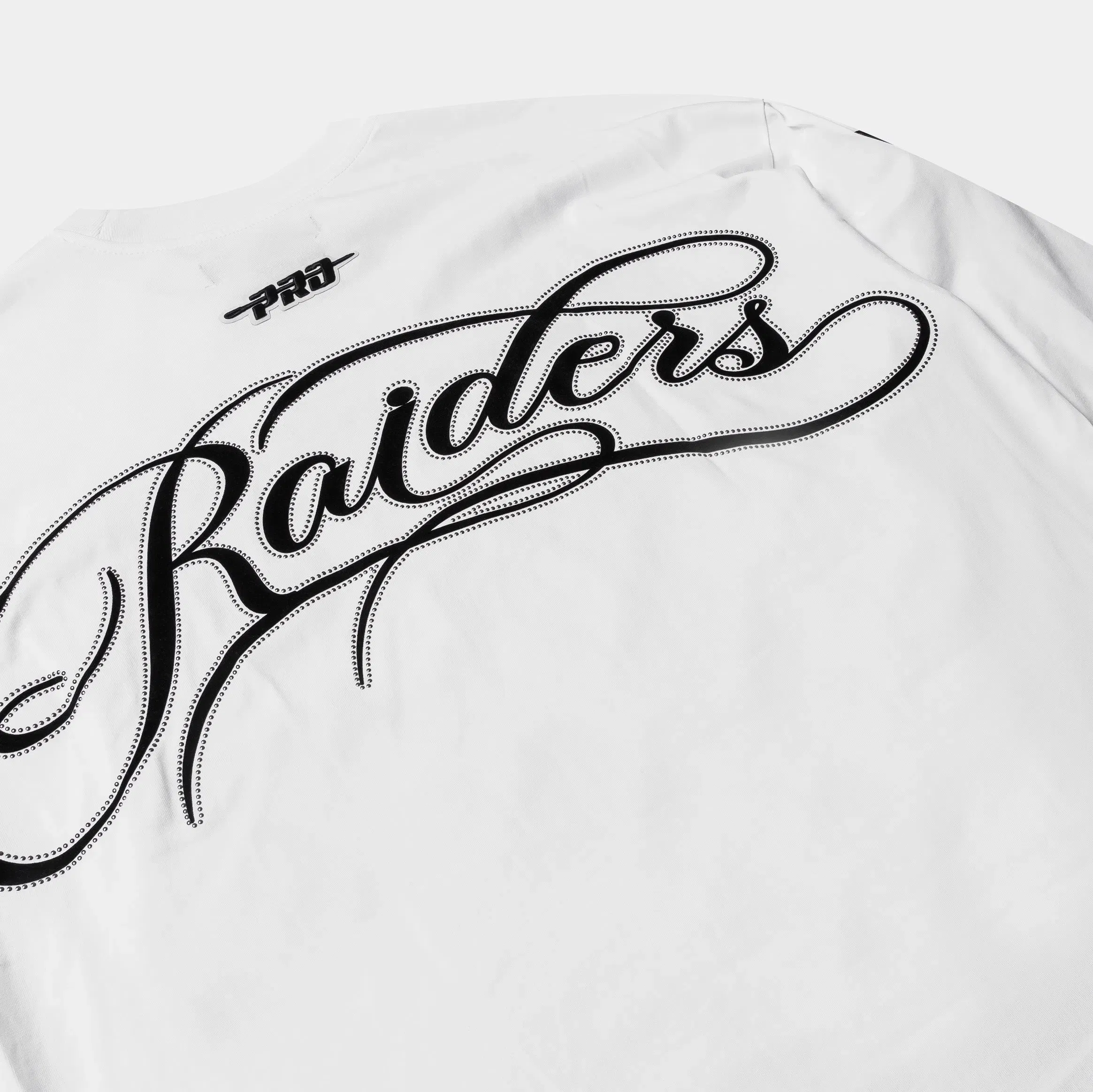PRO STANDARD Las Vegas Raiders Blackout Mens Long Sleeve Shirt (White/Black)