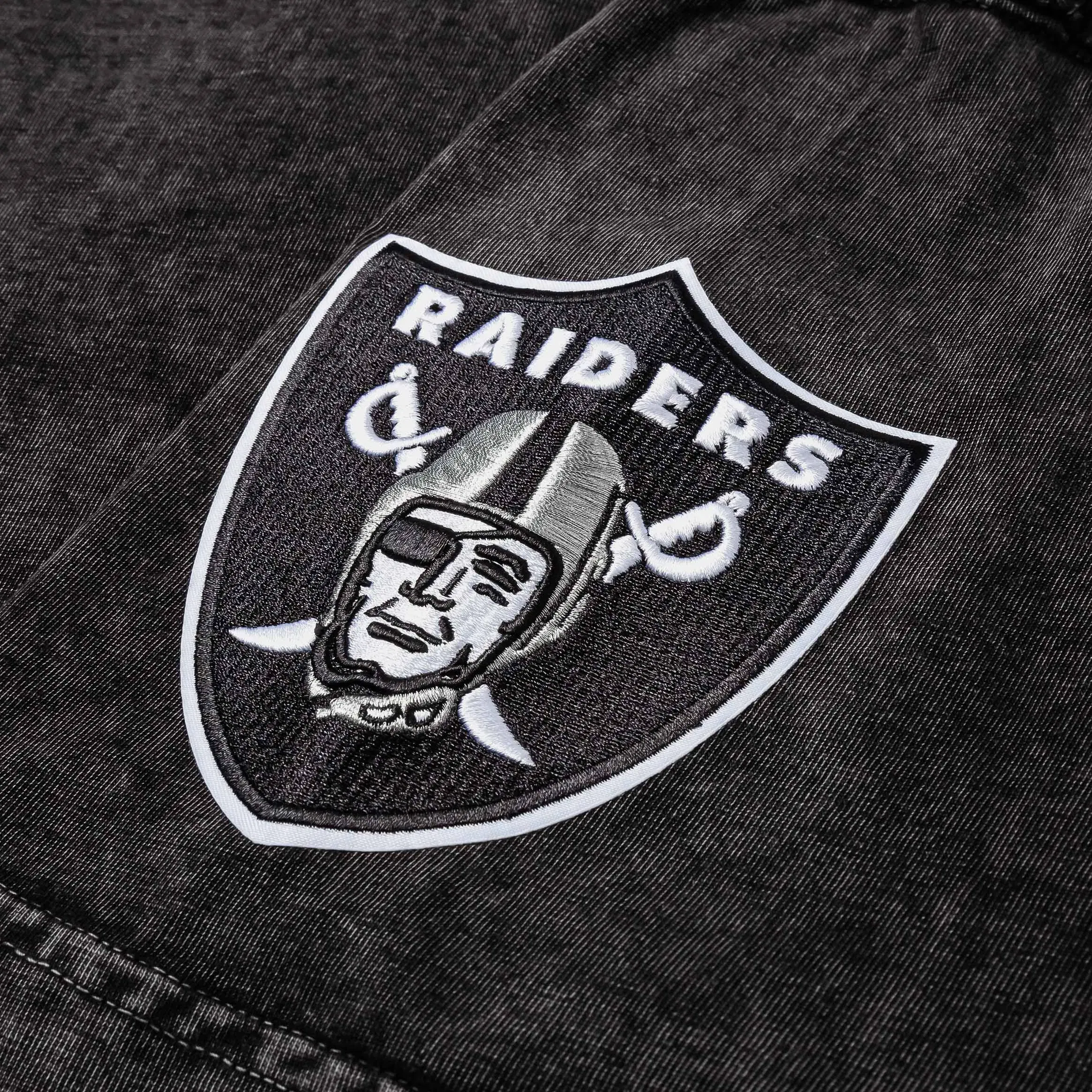 PRO STANDARD Shoe Palace Exclusive Las Vegas Raiders Día De Muertos Skull Mens Short Sleeve Shirt (Black)