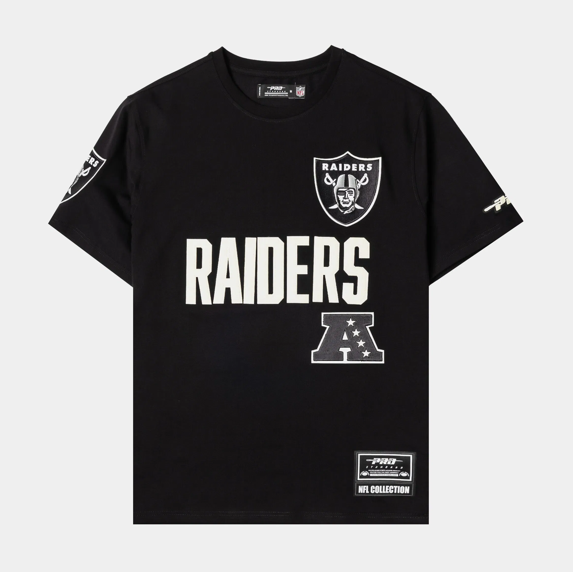 PRO STANDARD Las Vegas Raiders Original Mens Short Sleeve Shirt (Black/White)