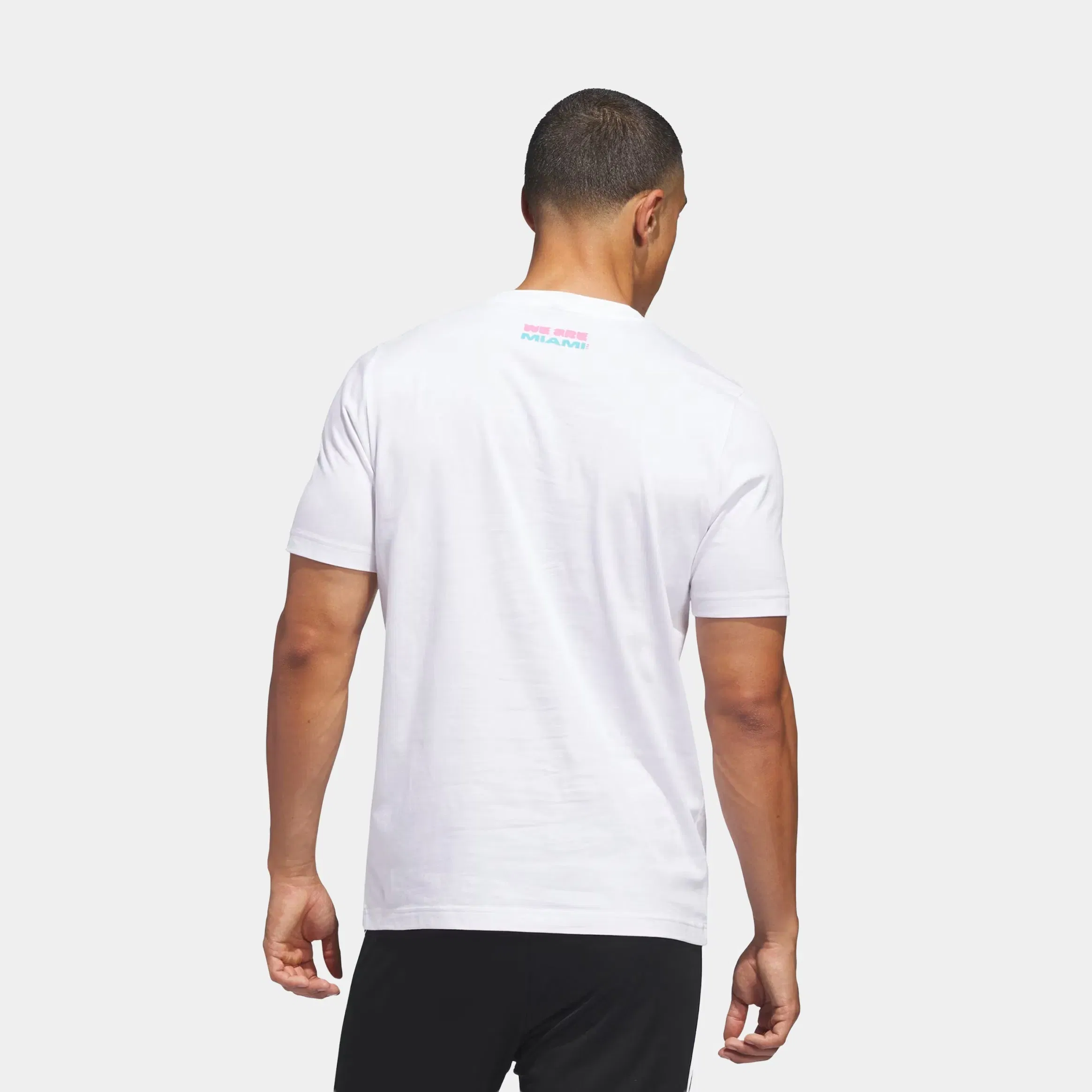 adidas FIFA World Cup '26 Host City Miami Graphic Mens Short Sleeve Shirt (White)