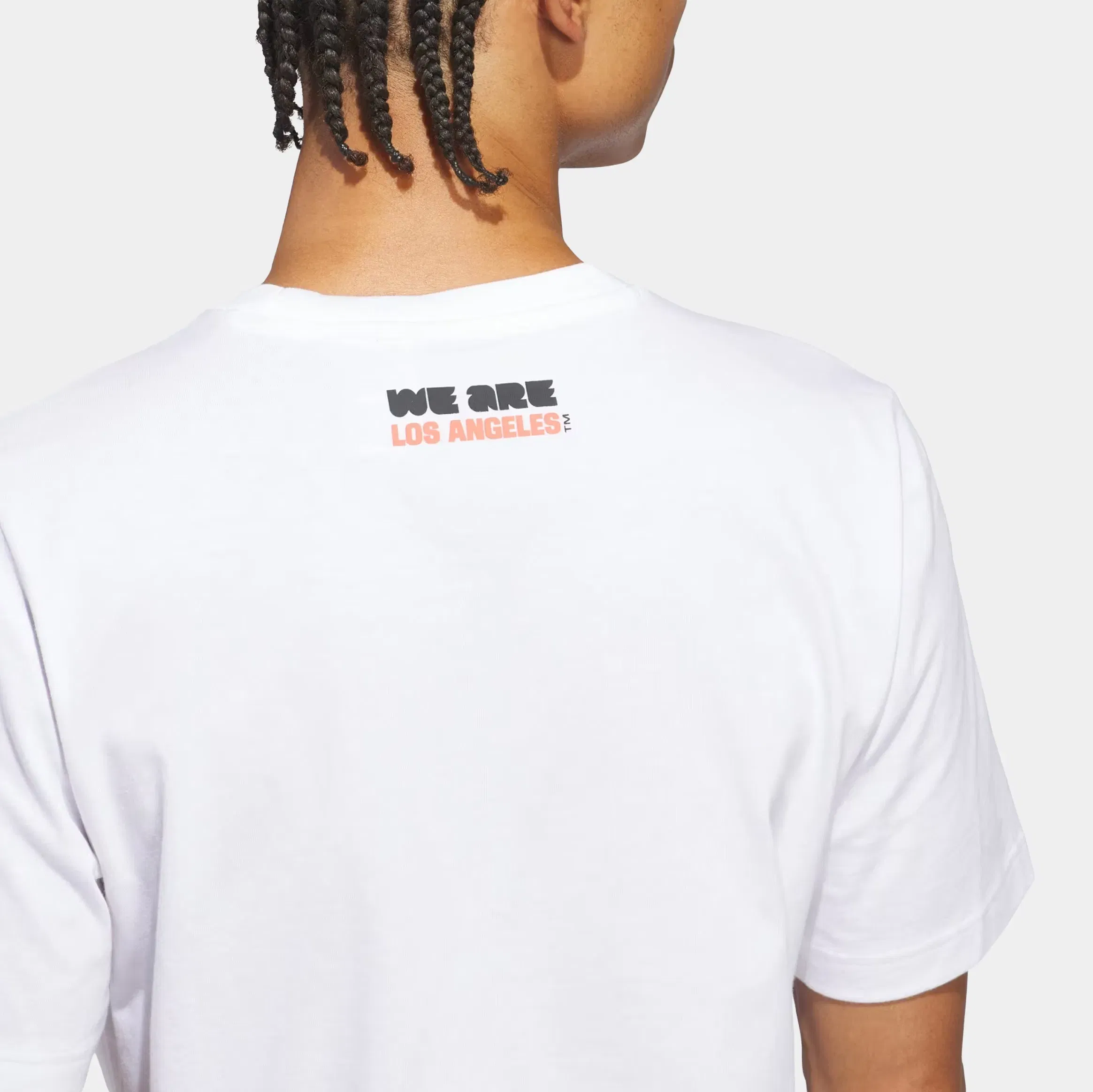 adidas FIFA World Cup '26 Host City Los Angeles Graphic Mens Short Sleeve Shirt (White)