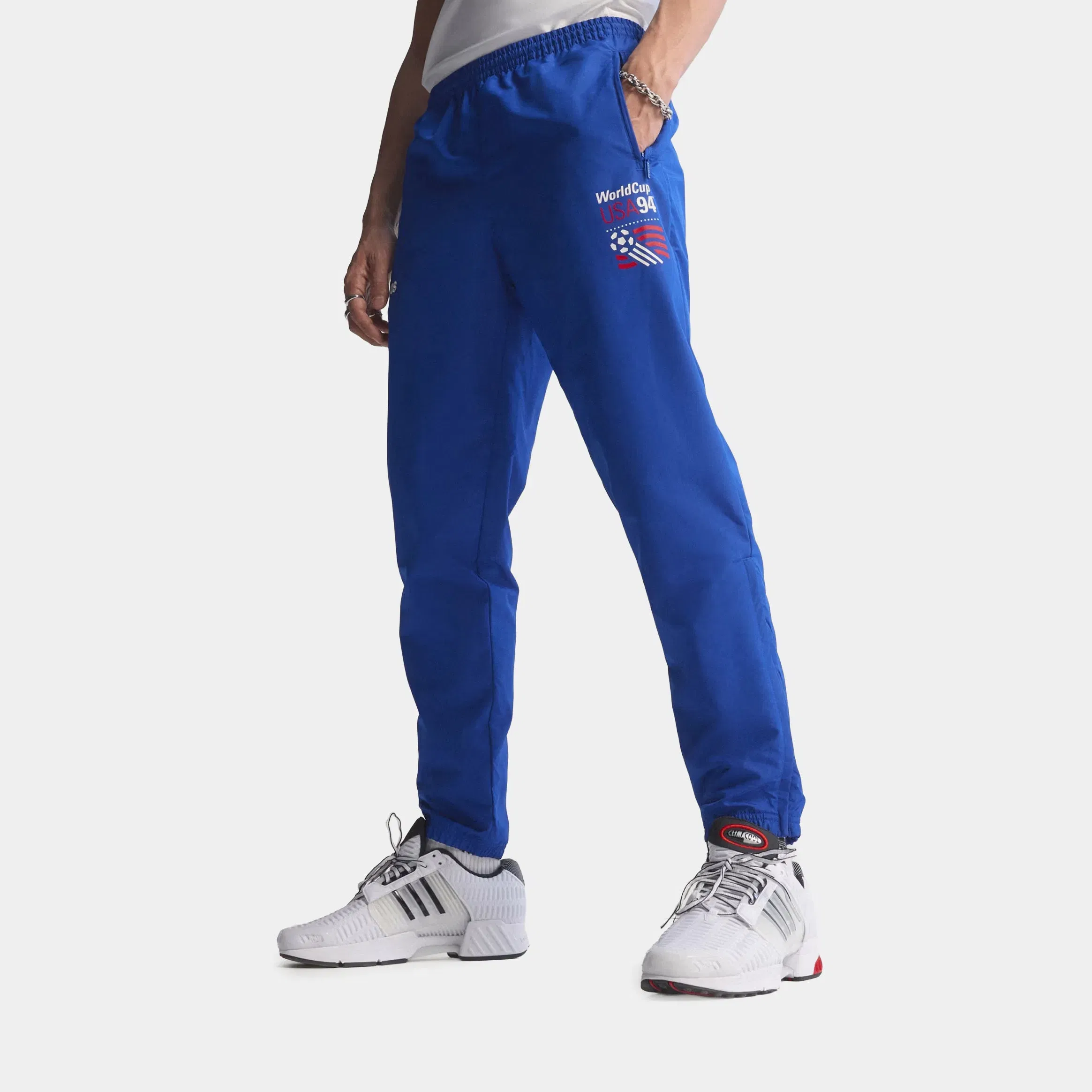 adidas USA 94 Graphic Track Woven Mens Pants (Royal Blue)