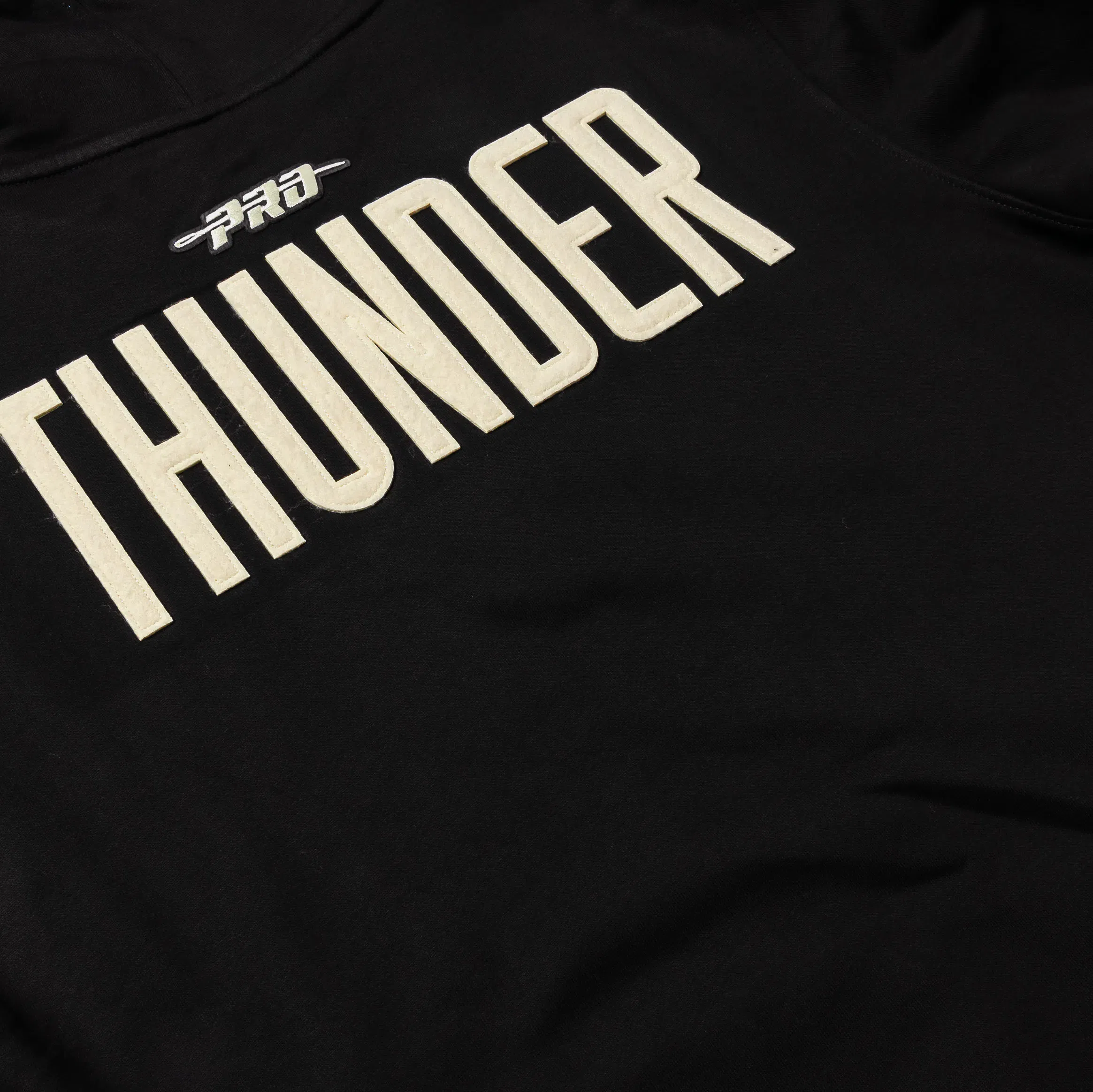 PRO STANDARD Oklahoma City Thunder Original Fleece Pullover Mens Hoodie (Black/White)