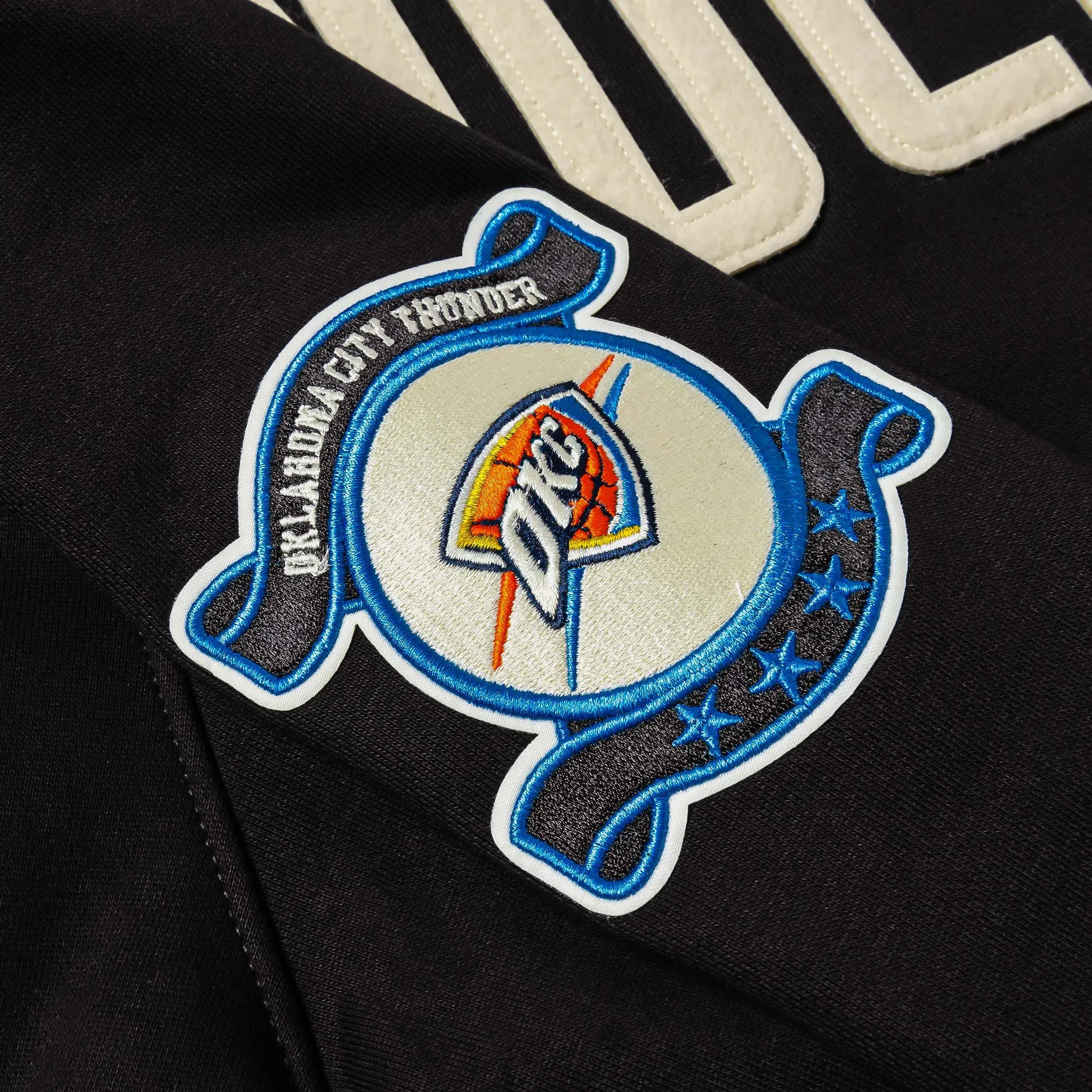 PRO STANDARD Oklahoma City Thunder Original Fleece Pullover Mens Hoodie (Black/White)