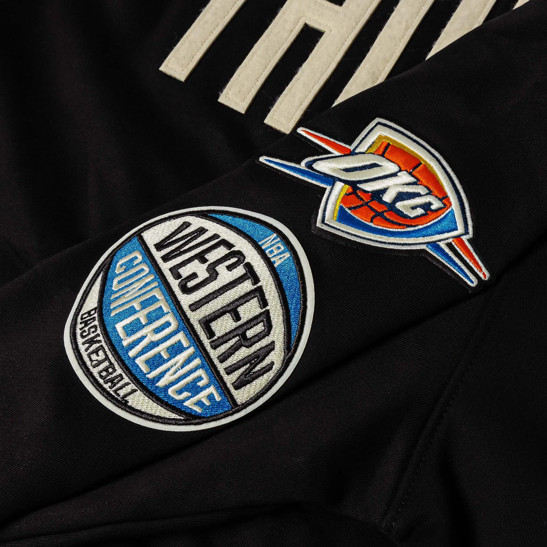 PRO STANDARD Oklahoma City Thunder Original Fleece Pullover Mens Hoodie (Black/White)