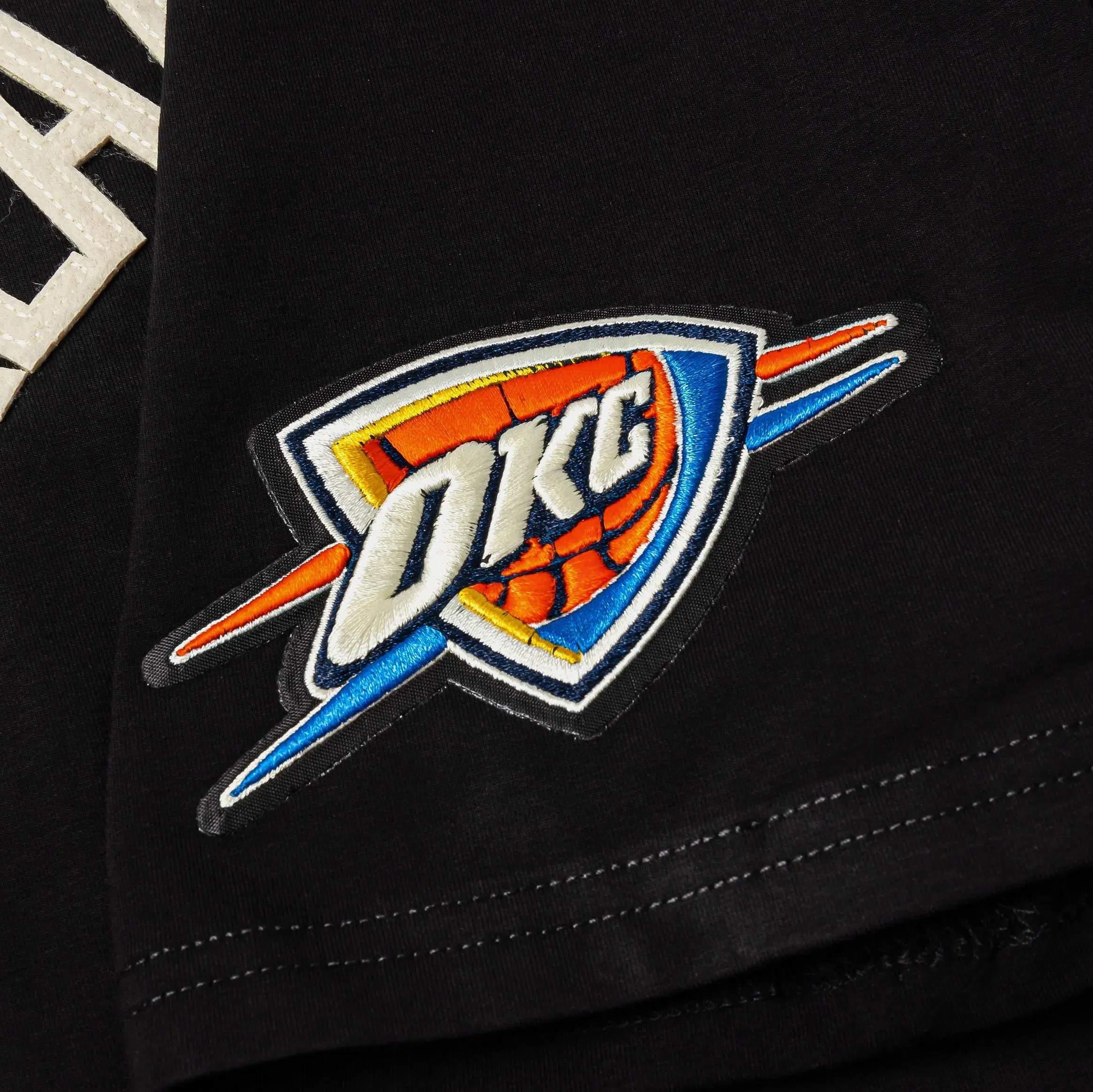 PRO STANDARD NBA Oklahoma City Thunder Original Mens Short Sleeve Shirt (Black/White)