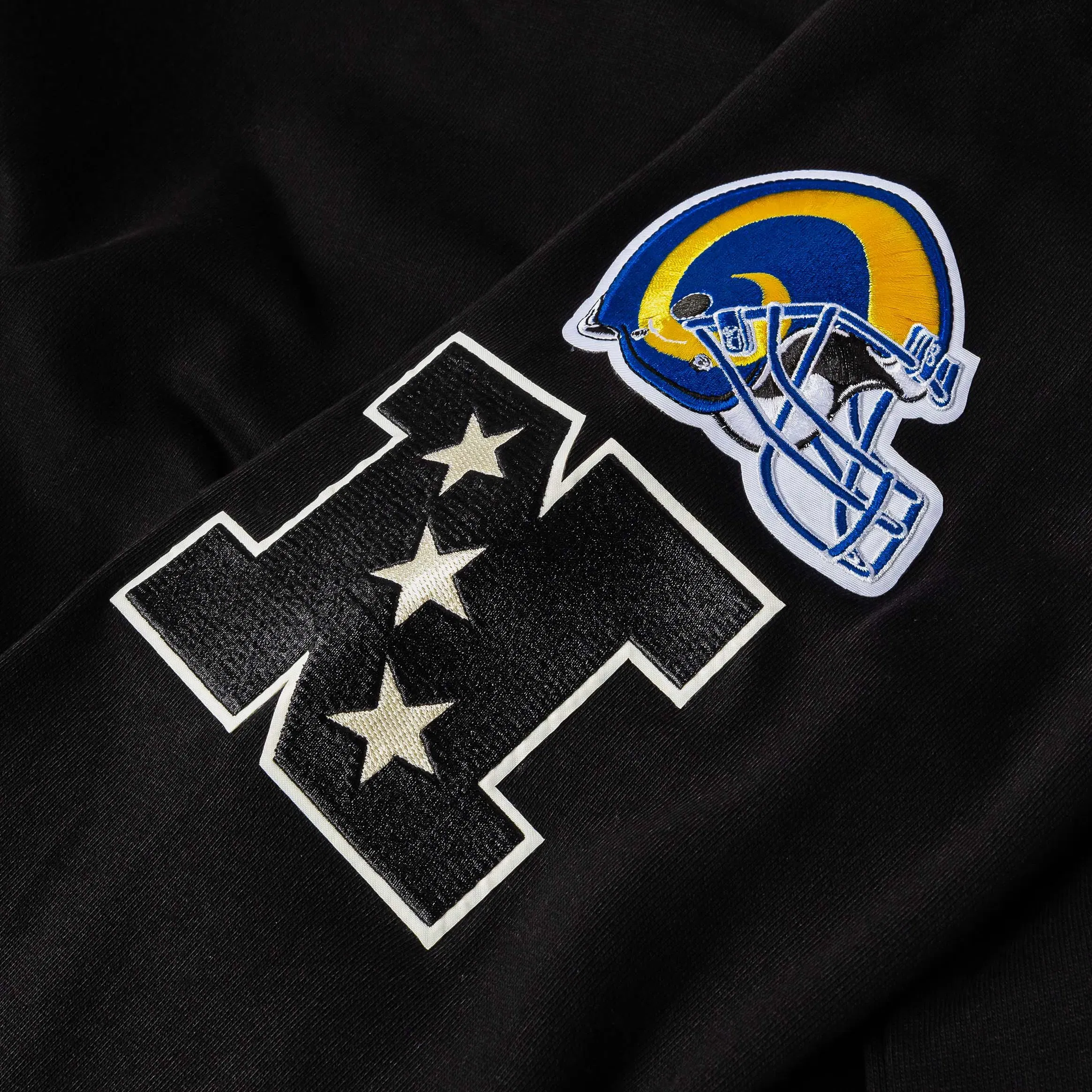 PRO STANDARD Los Angeles Rams Original Fleece Pullover Mens Hoodie (Black/White)
