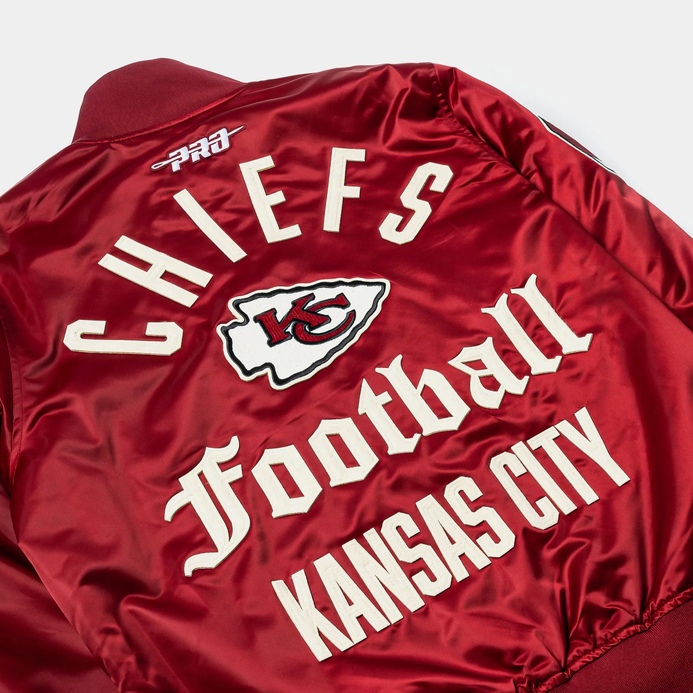 PRO STANDARD Kansas City Chiefs Original Satin Mens Jacket (Red/White)