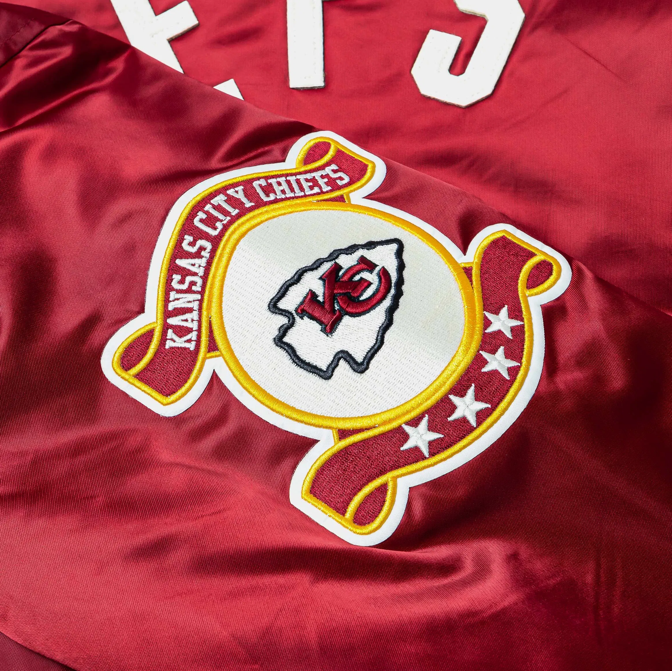 PRO STANDARD Kansas City Chiefs Original Satin Mens Jacket (Red/White)