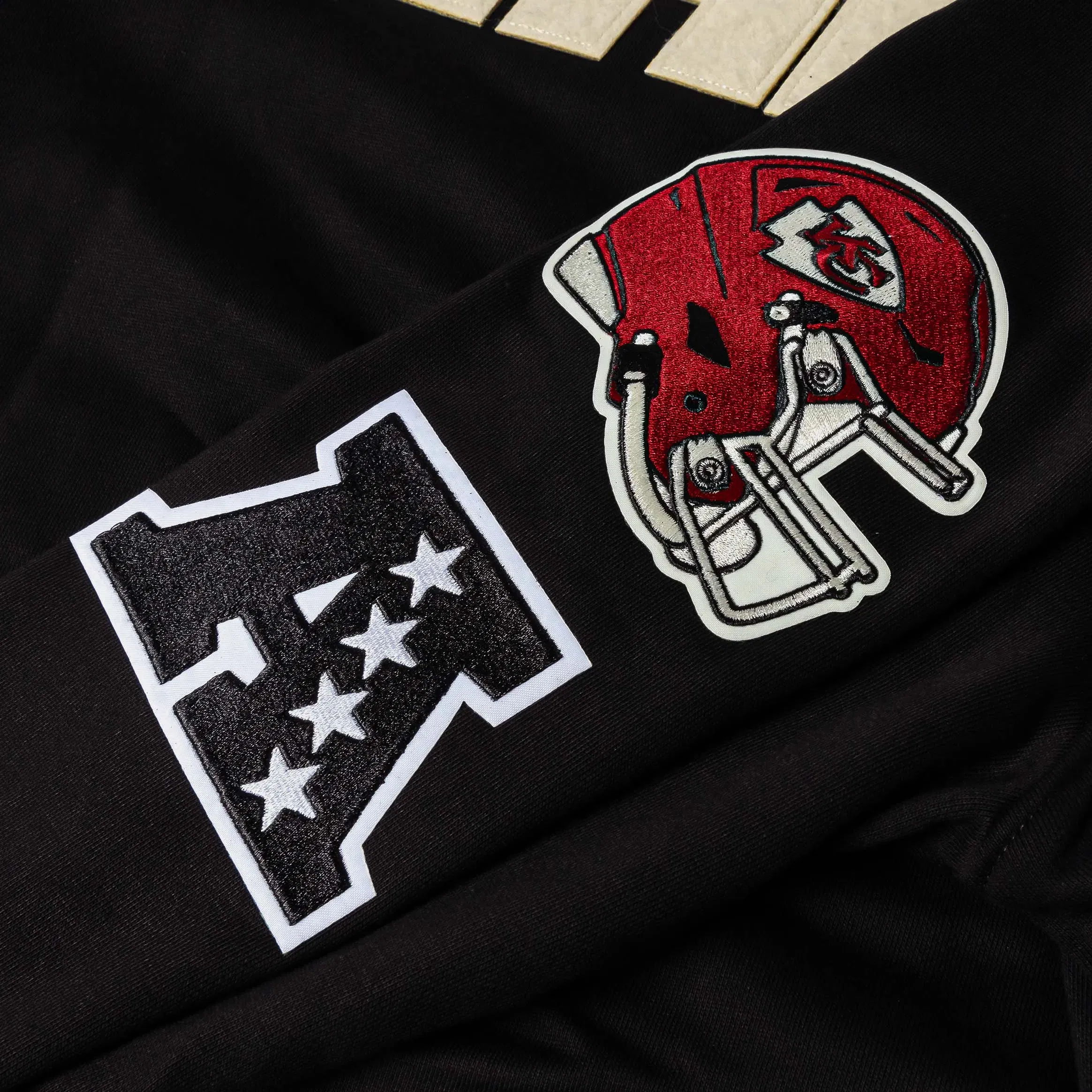 PRO STANDARD Kansas City Chiefs Original Fleece Pullover Mens Hoodie (Black/White)