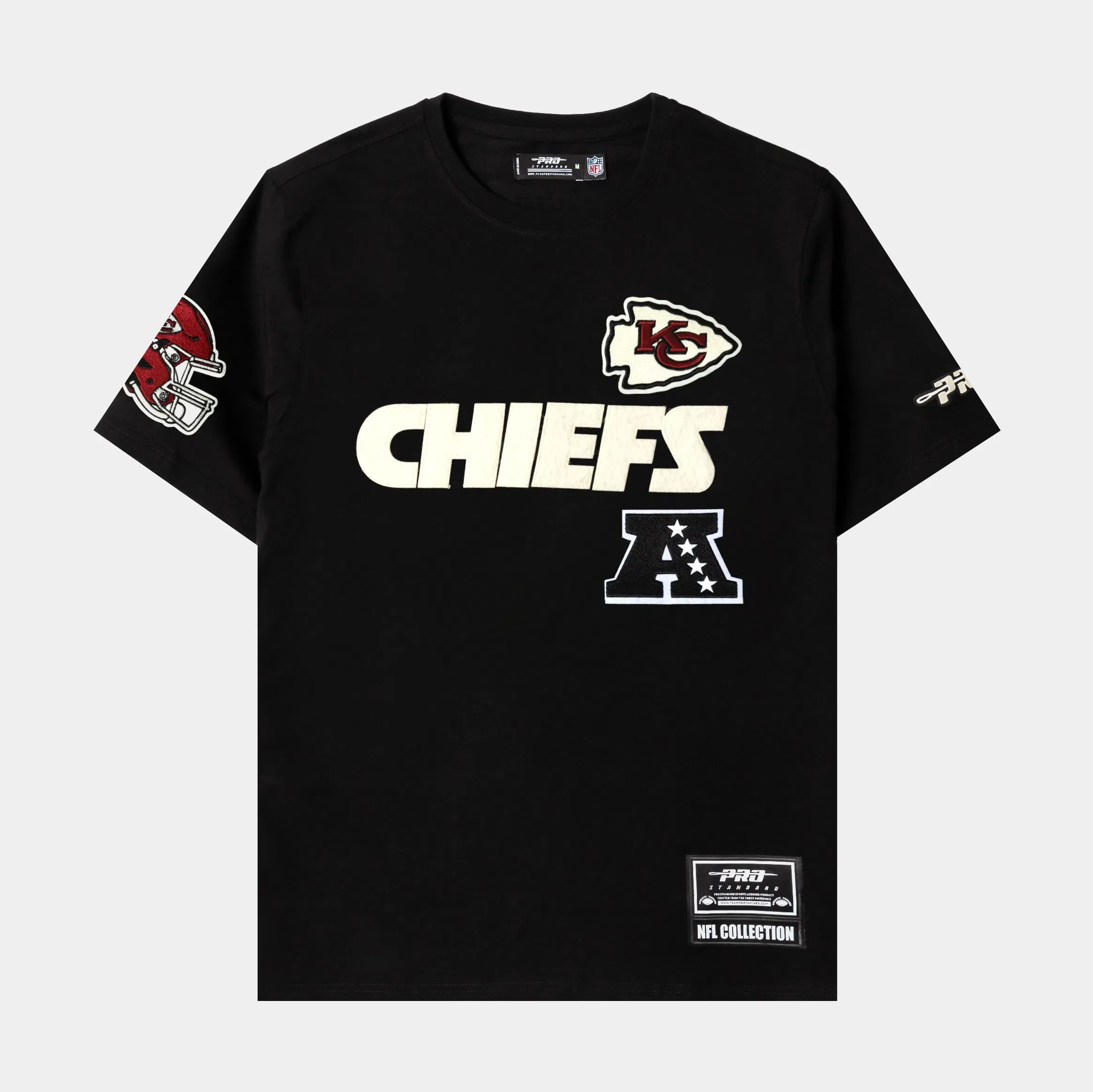 PRO STANDARD NFL Kansas City Chiefs Original Mens Short Sleeve Shirt (Black/White)