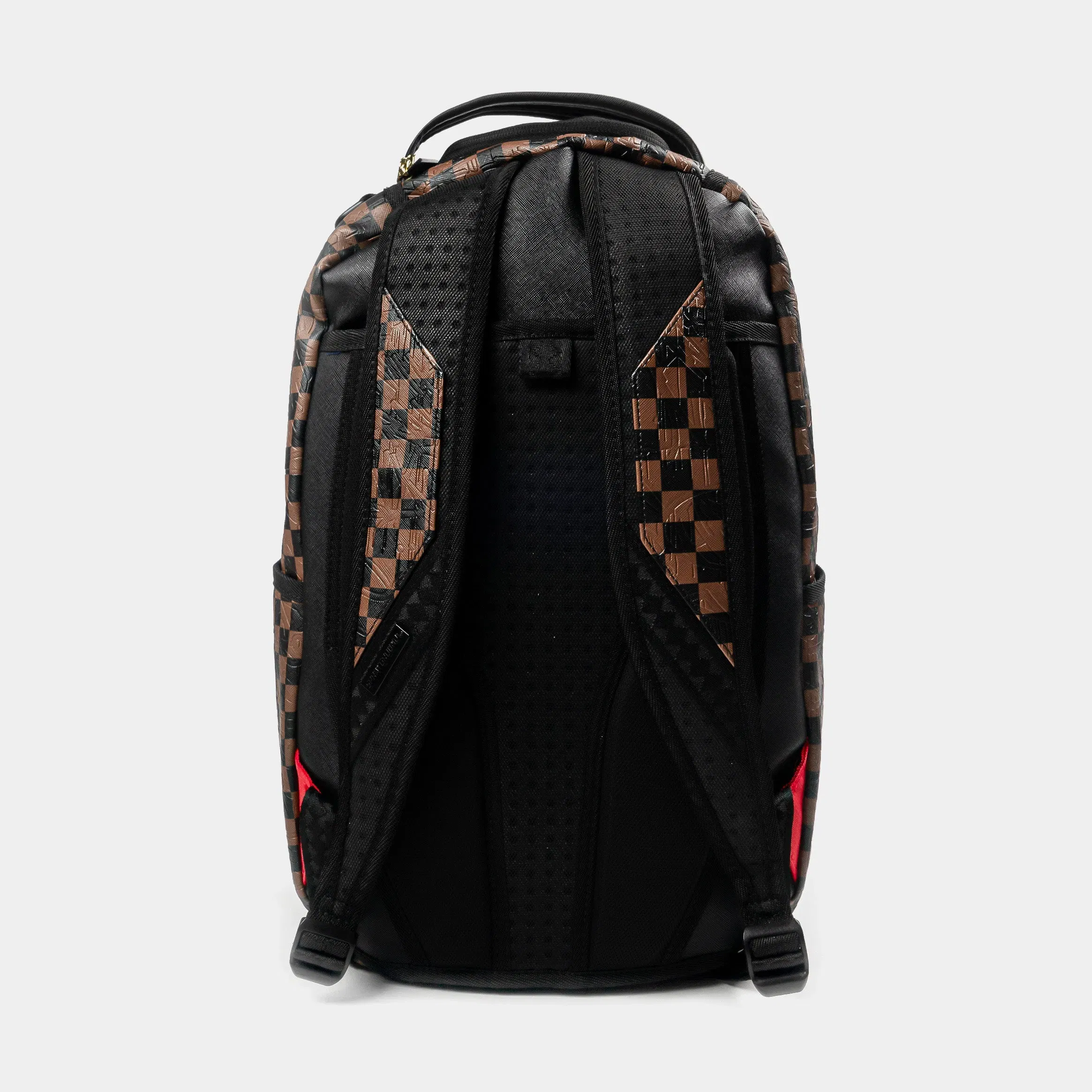 Sprayground Emboss 2 Checkered Mens Backpack (Black/Brown)