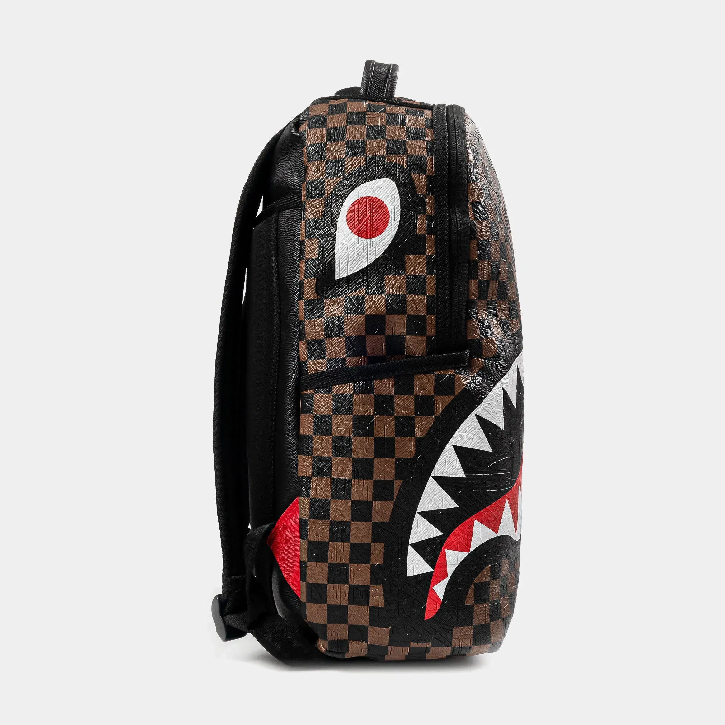 Sprayground Emboss 2 Checkered Mens Backpack (Black/Brown)