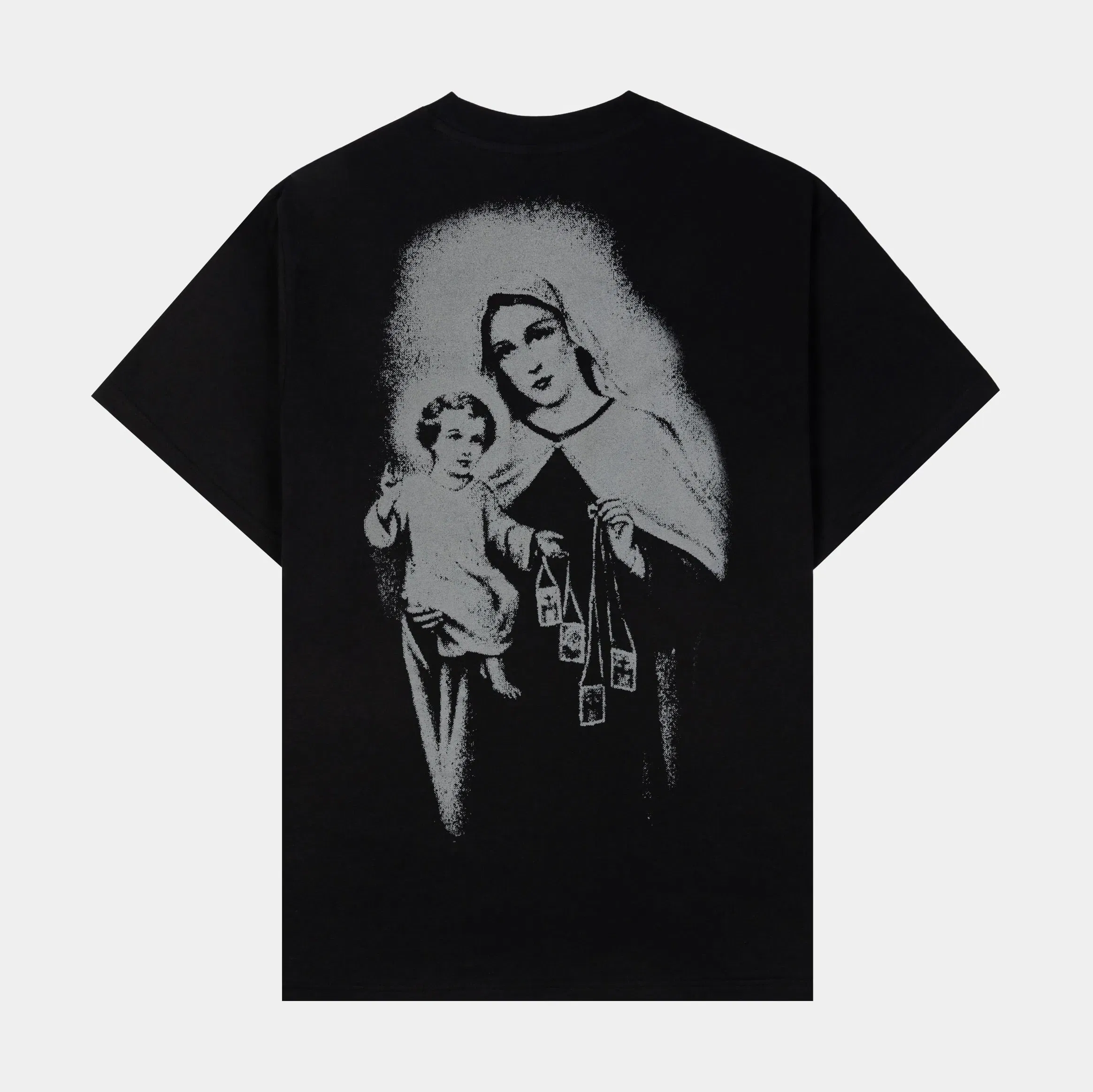 CTHDRL The Angels Mens Short Sleeve Shirt (Black/White)