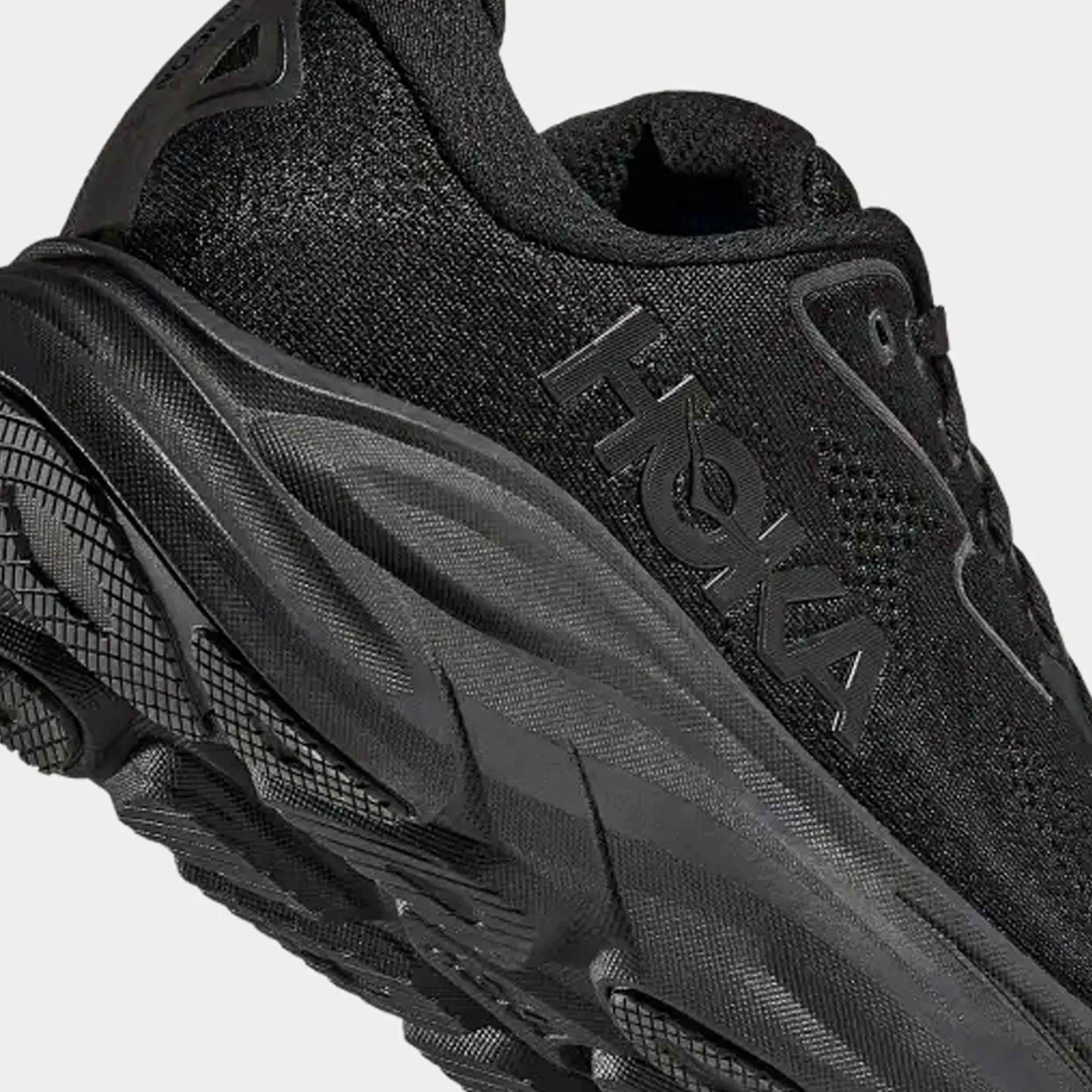 Hoka Clifton 10 Mens Running Shoes (Black/Black)