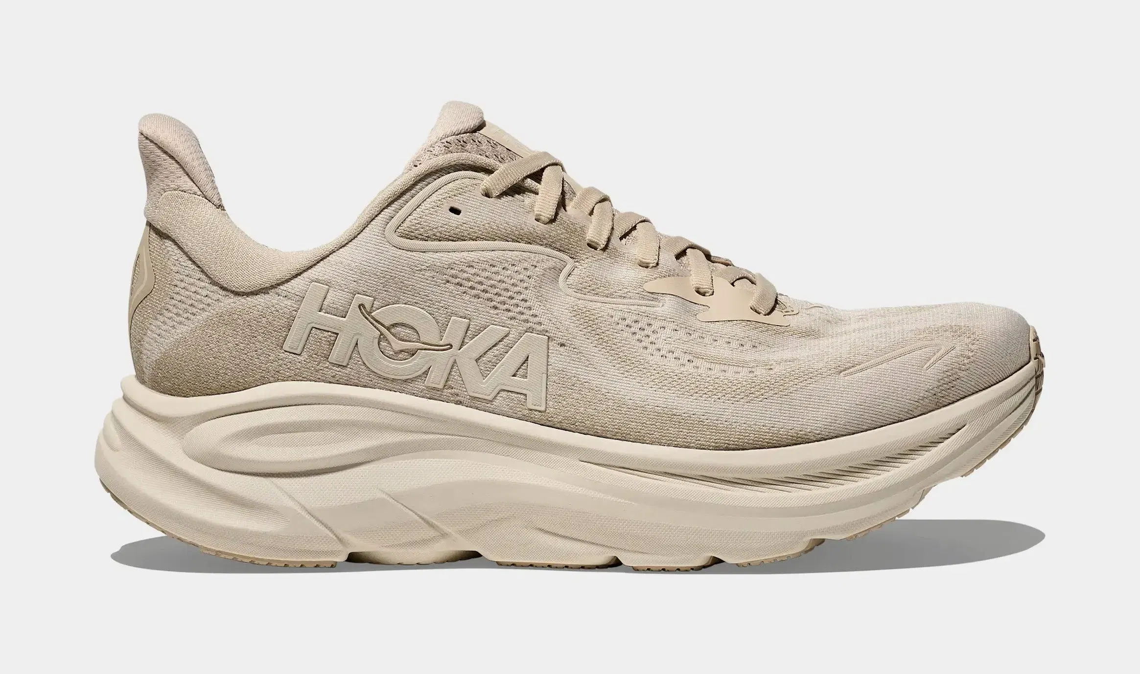 Hoka Clifton 10 Mens Running Shoes (Oatmeal/Oat Milk)