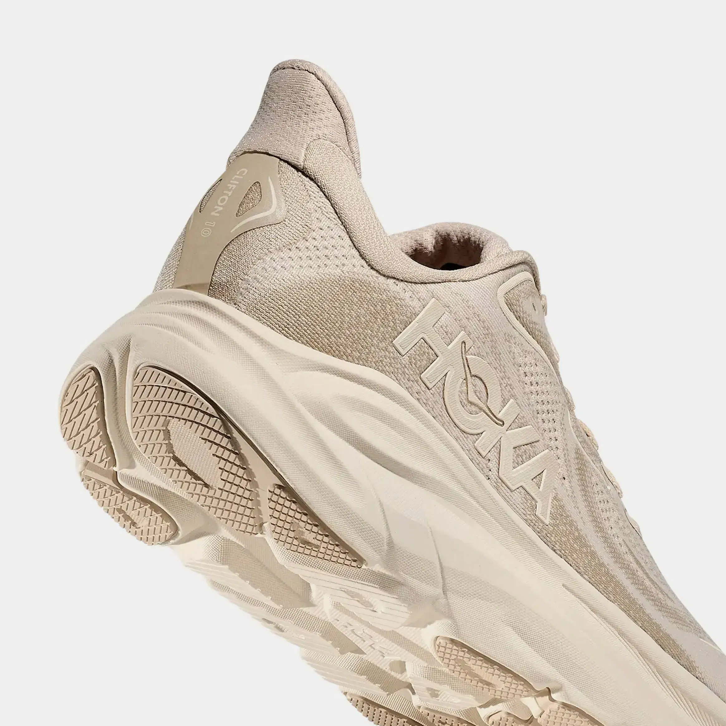 Hoka Clifton 10 Mens Running Shoes (Oatmeal/Oat Milk)