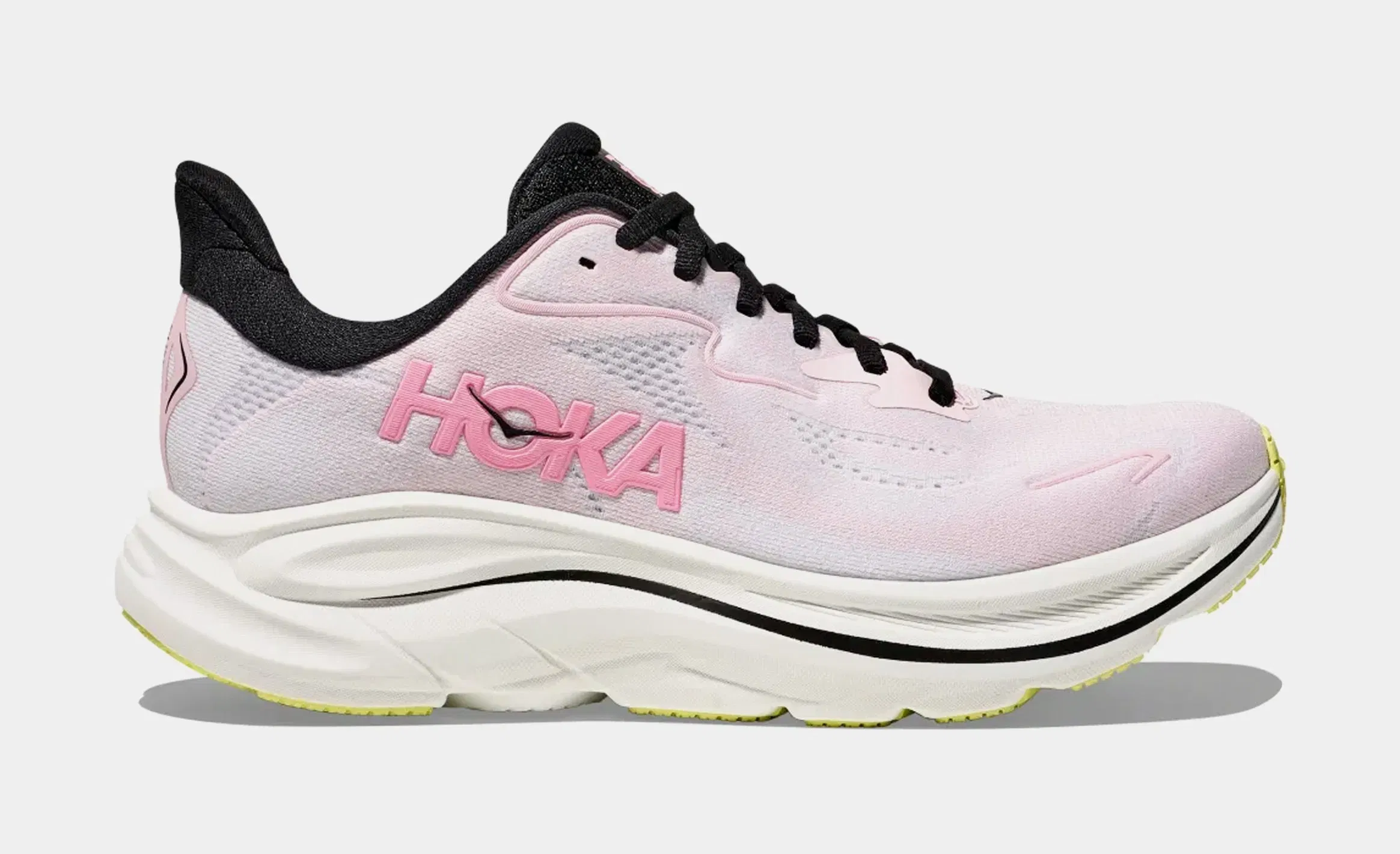 Hoka Clifton 10 Womens Running Shoes (Pink/White)