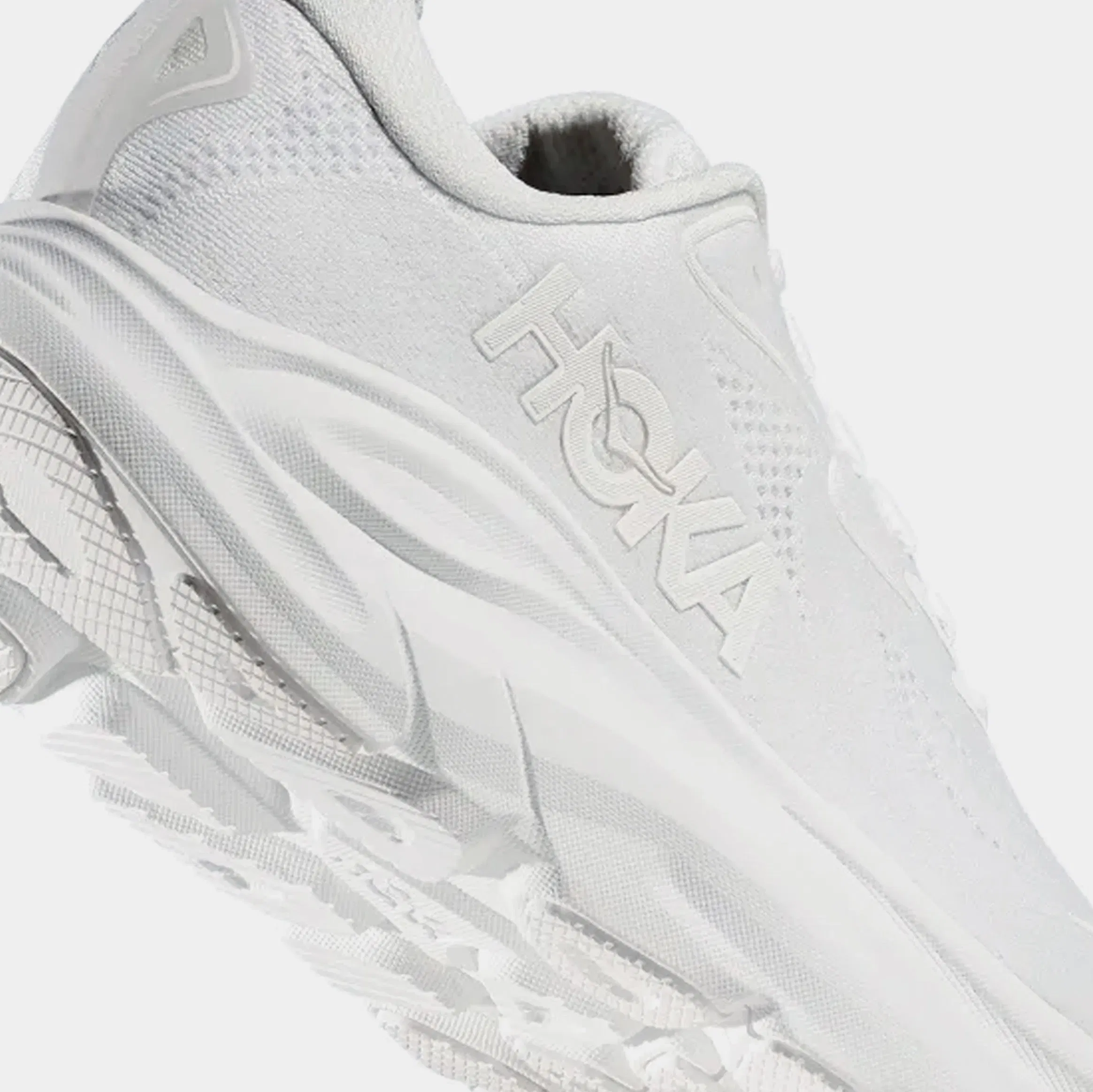 Hoka Clifton 10 Womens Running Shoes (White/White)