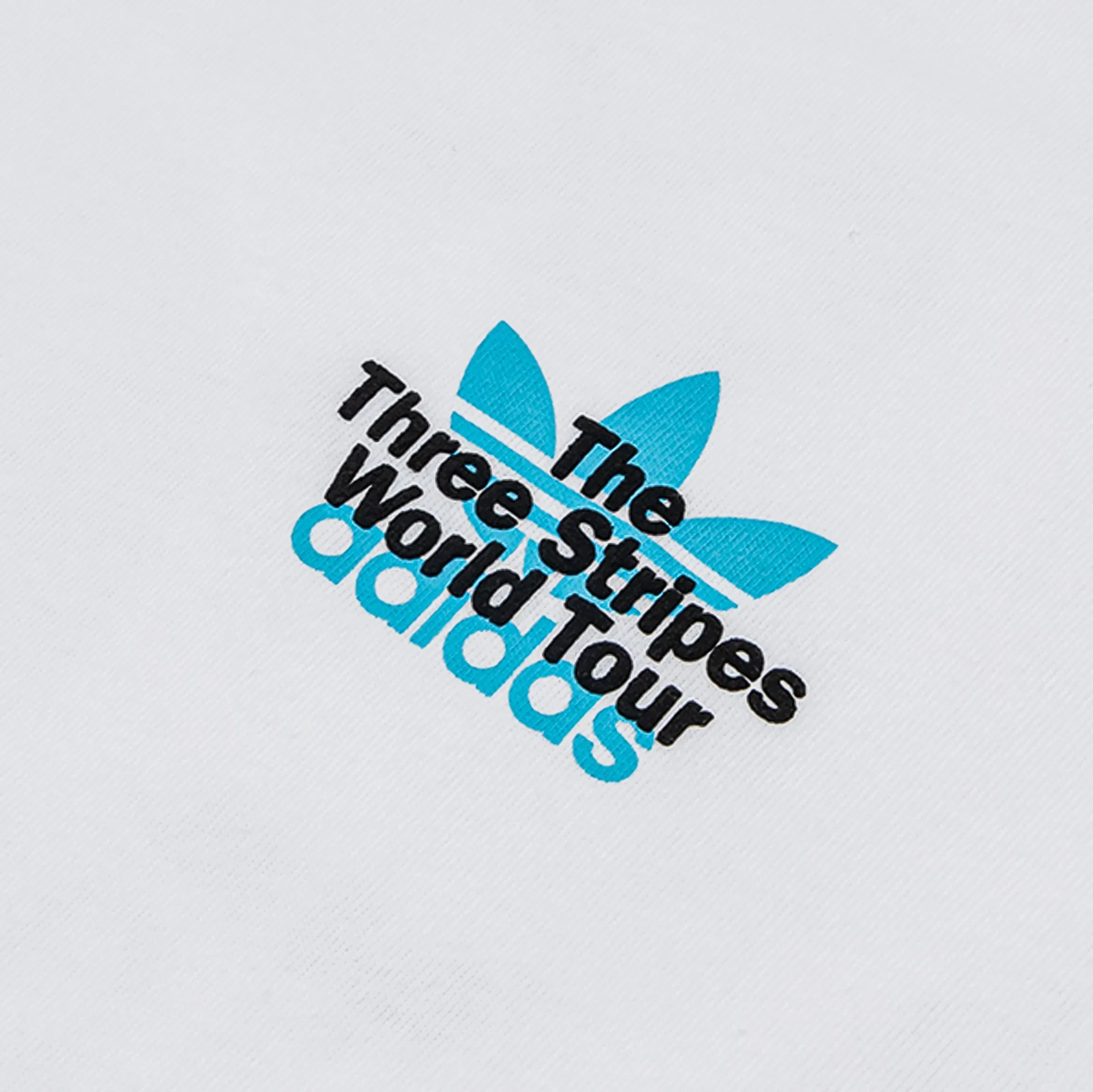 adidas Originals World Tour Mens Short Sleeve Shirt (White/Blue)