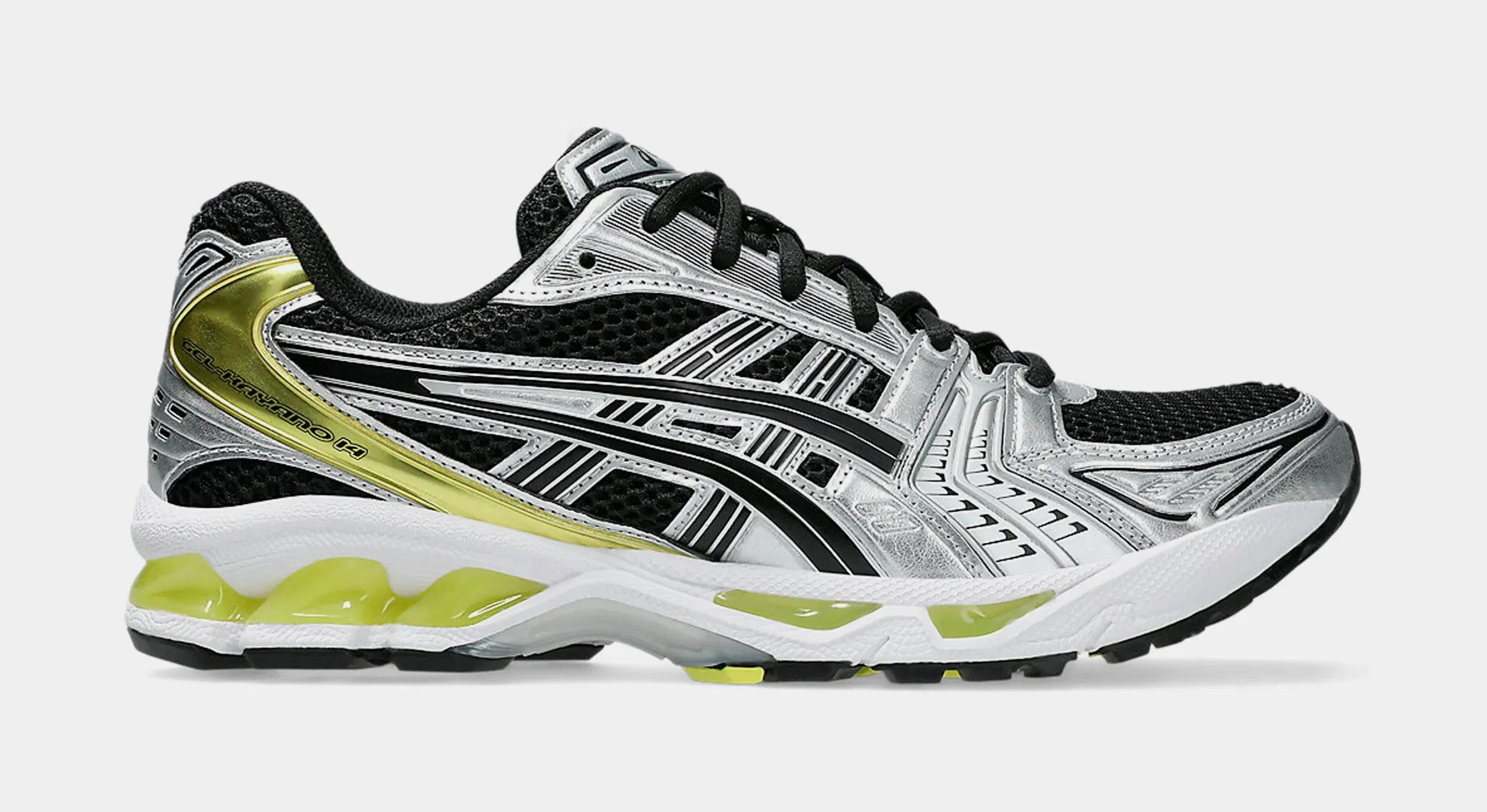 ASICS Gel Kayano 14 Mens Running Shoes (Black/Lemon Spark)