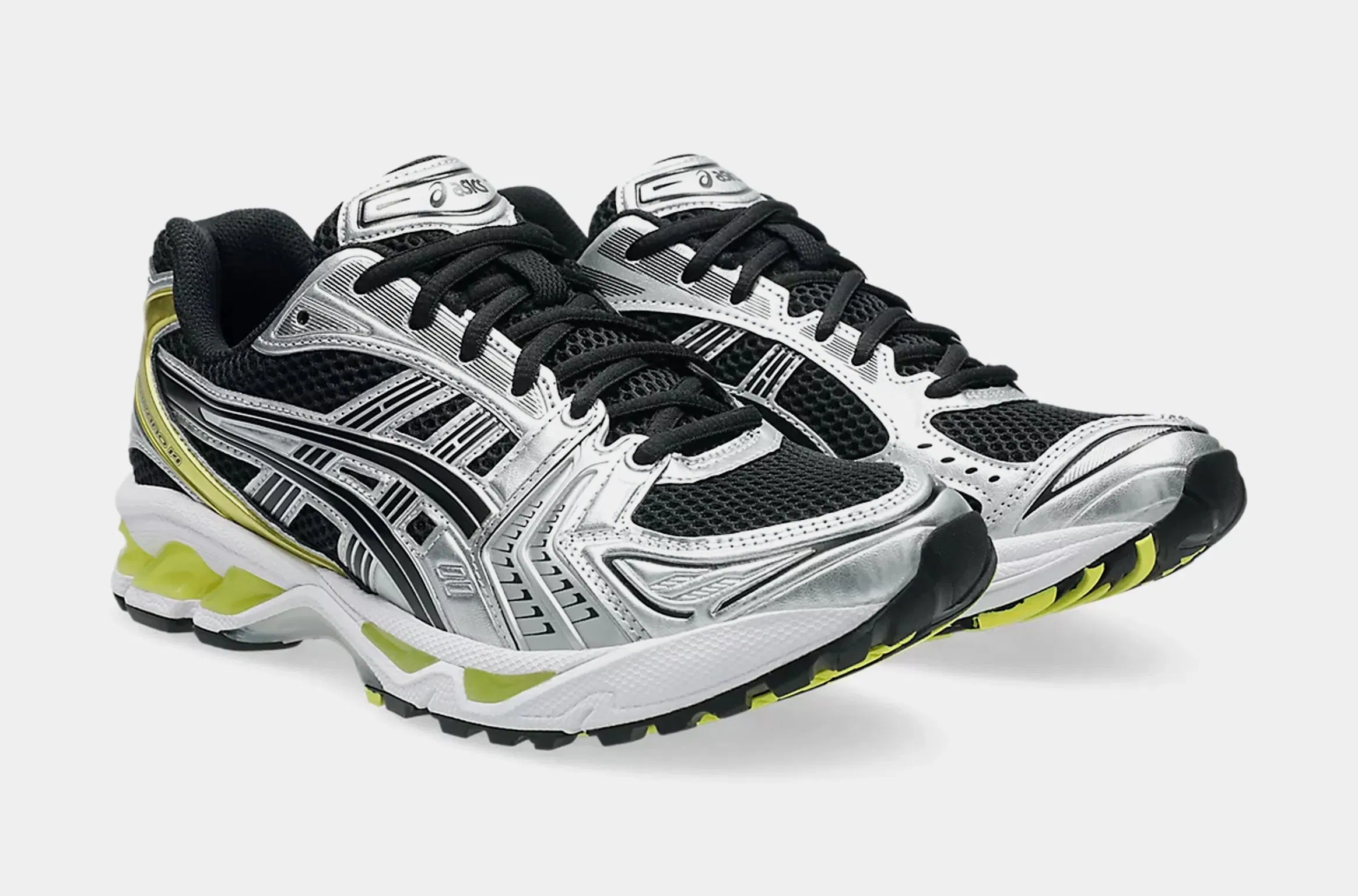 ASICS Gel Kayano 14 Mens Running Shoes (Black/Lemon Spark)