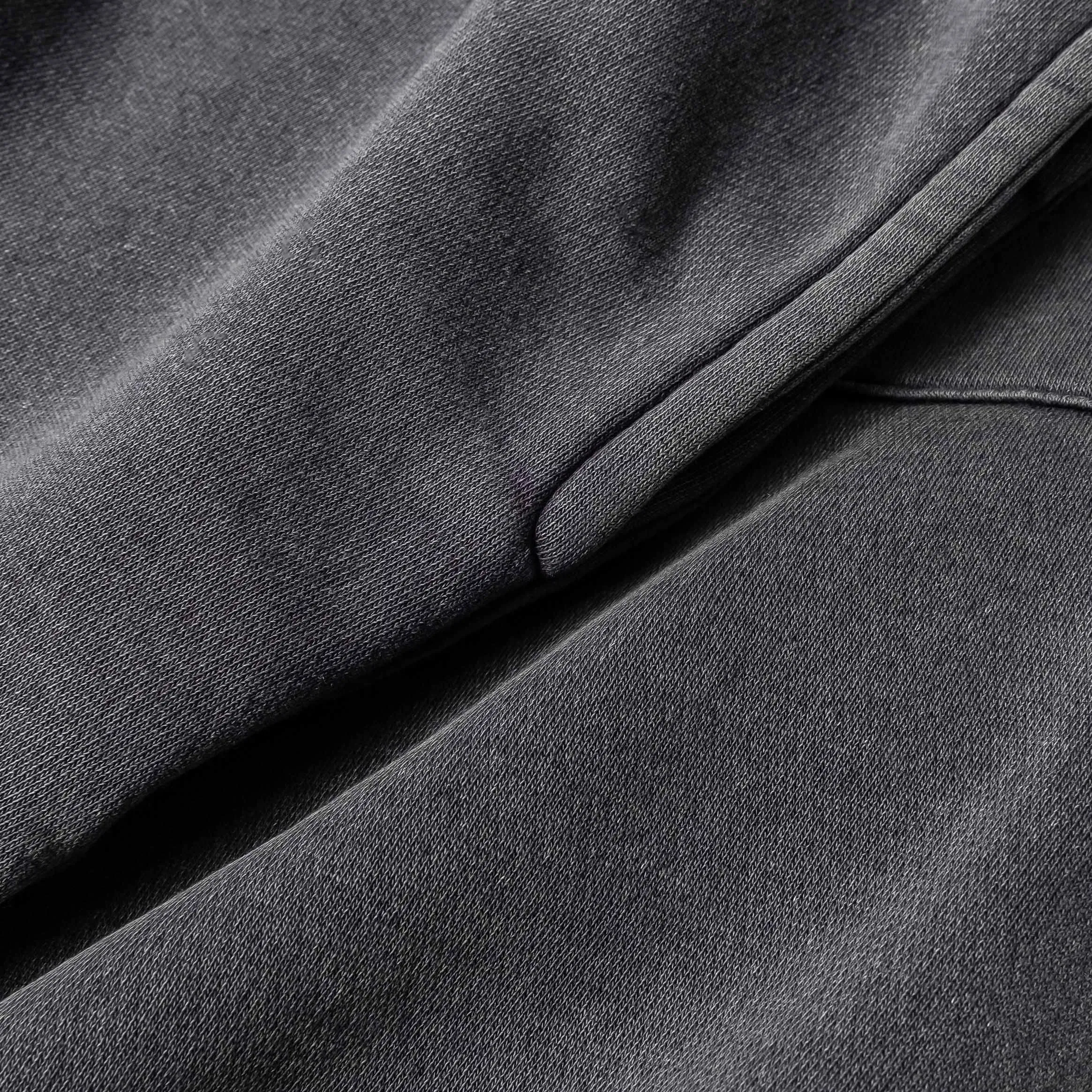 MAISON ARTICLE Washed Wide Leg Fleece Mens Pants (Grey)