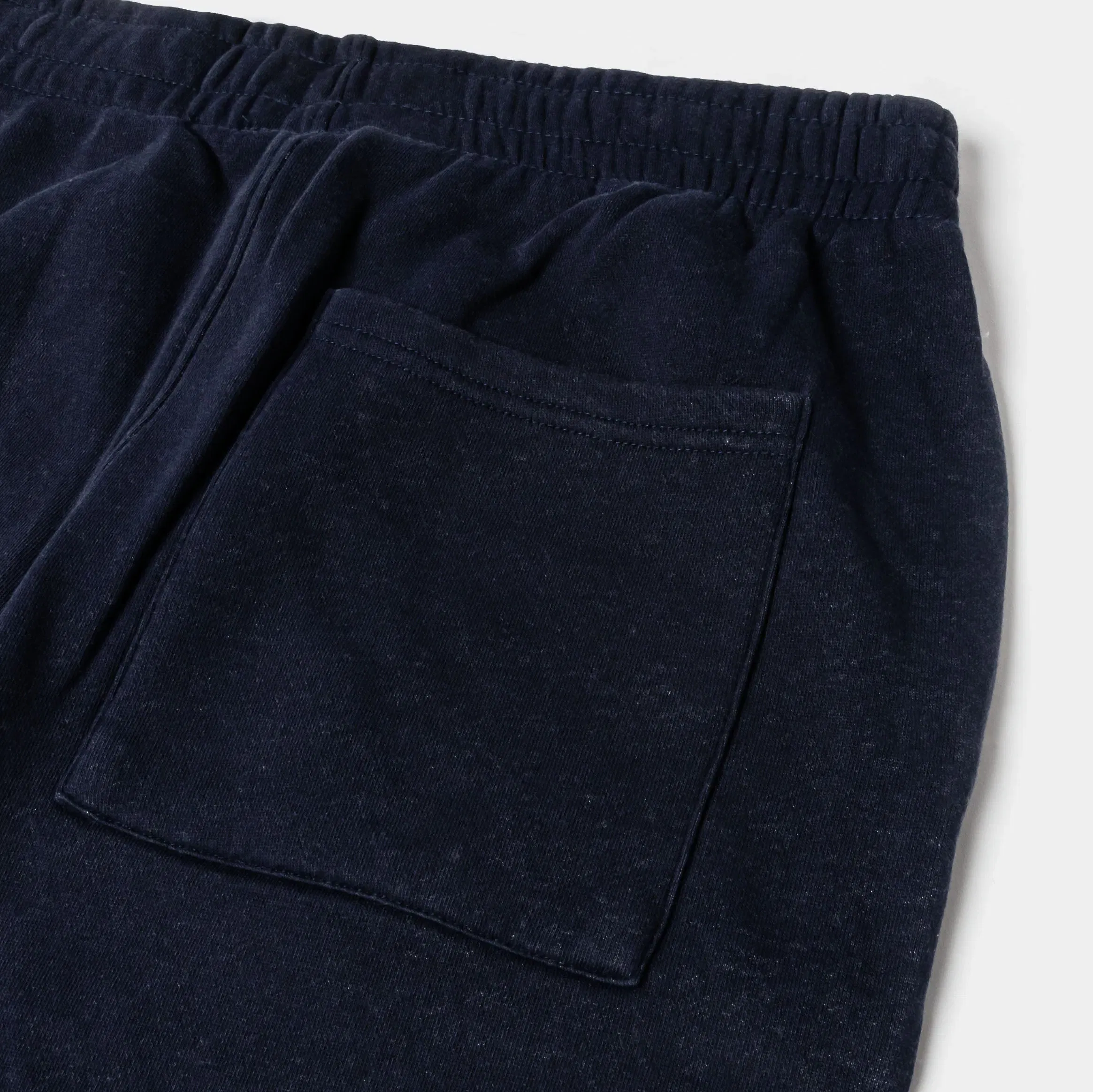 MAISON ARTICLE Washed Wide Leg Fleece Mens Pants (Navy)