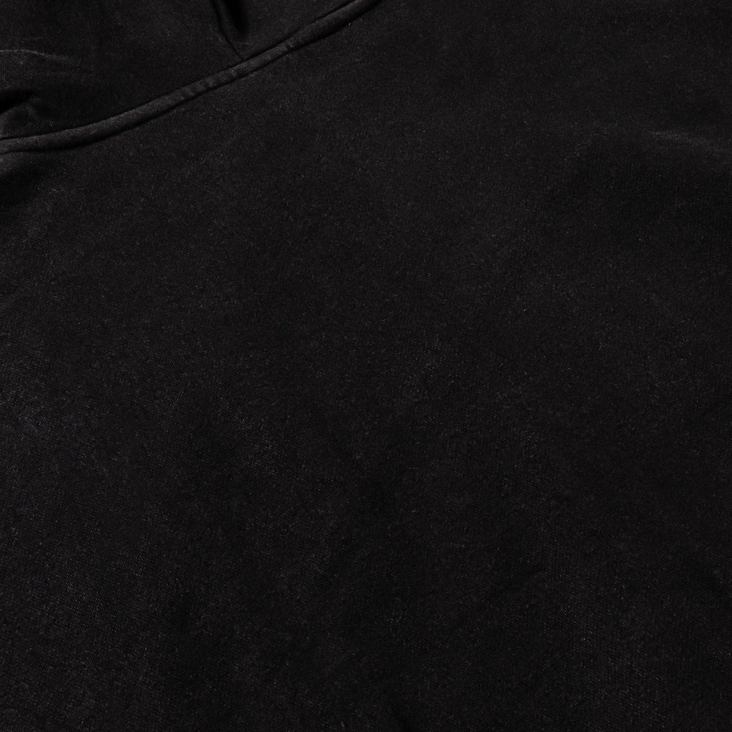 MAISON ARTICLE Washed Full Zip Mens Hoodie (Black/Black)