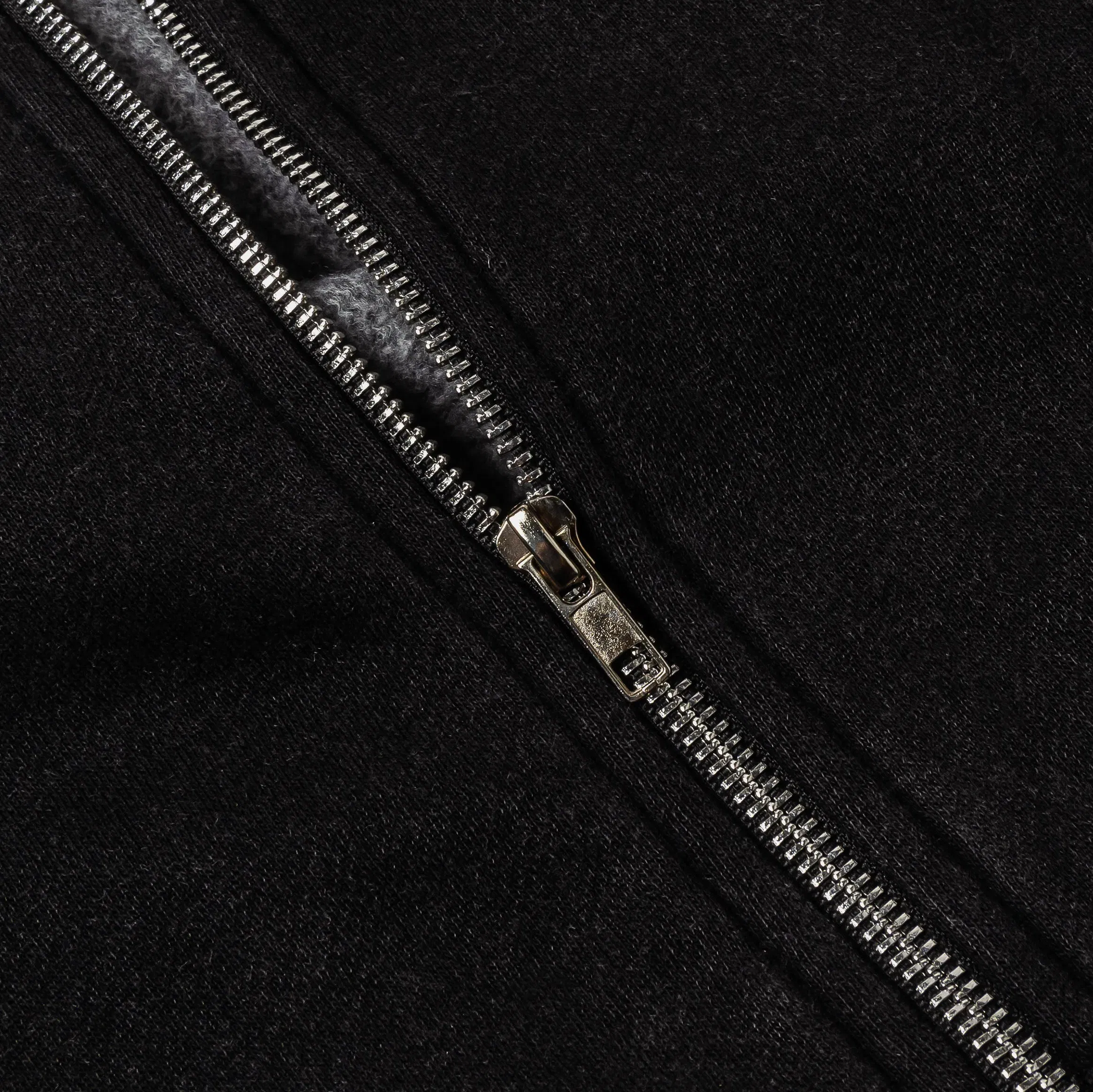 MAISON ARTICLE Washed Full Zip Mens Hoodie (Black/Black)
