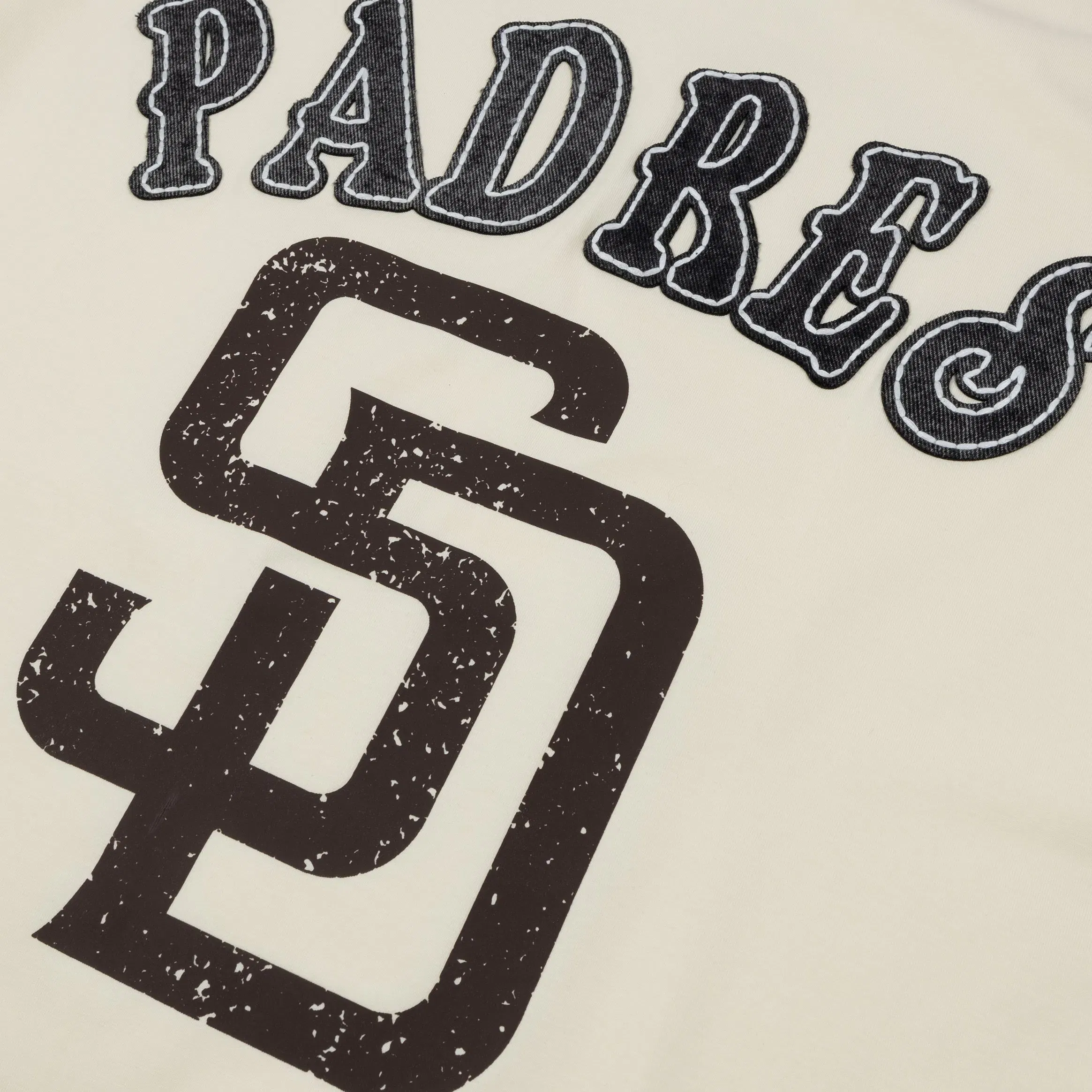 PRO STANDARD San Diego Padres Rebel Athletics Stacked Logo Mens Short Sleeve Shirt (Black/Brown)