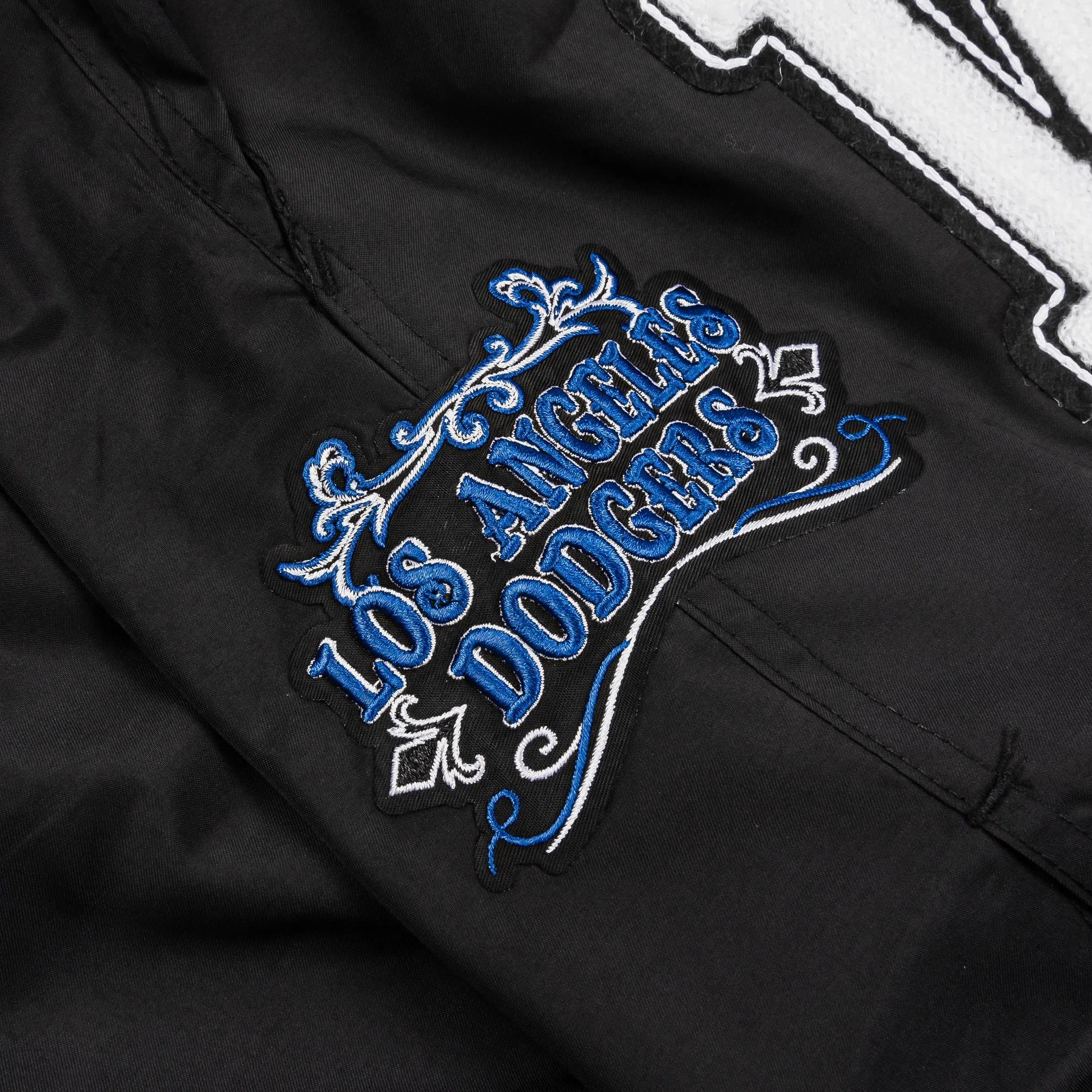 PRO STANDARD Los Angeles Dodgers Rebel Athletics Fleece Mens Shorts (Black/Blue)
