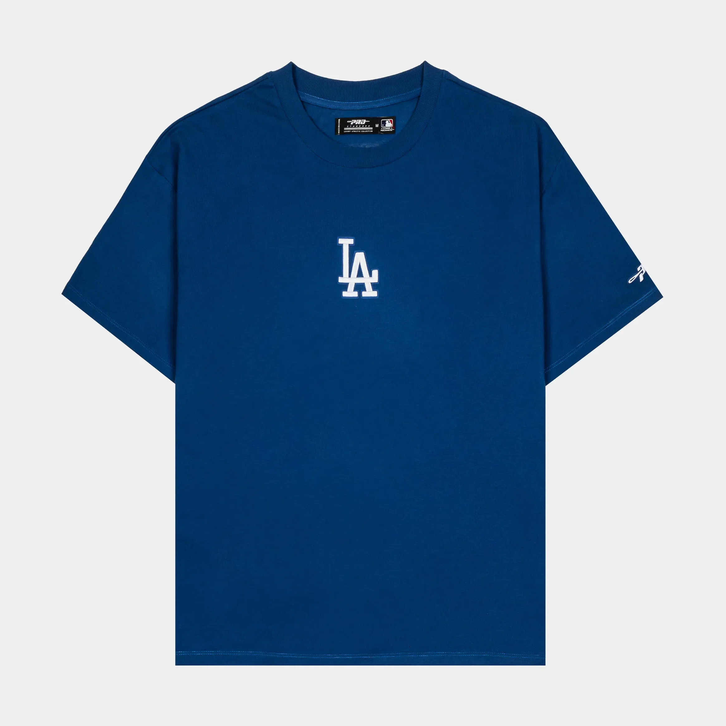 PRO STANDARD Los Angeles Dodgers Classic Drop Shoulder Mens Short Sleeve Shirt (Blue/White)
