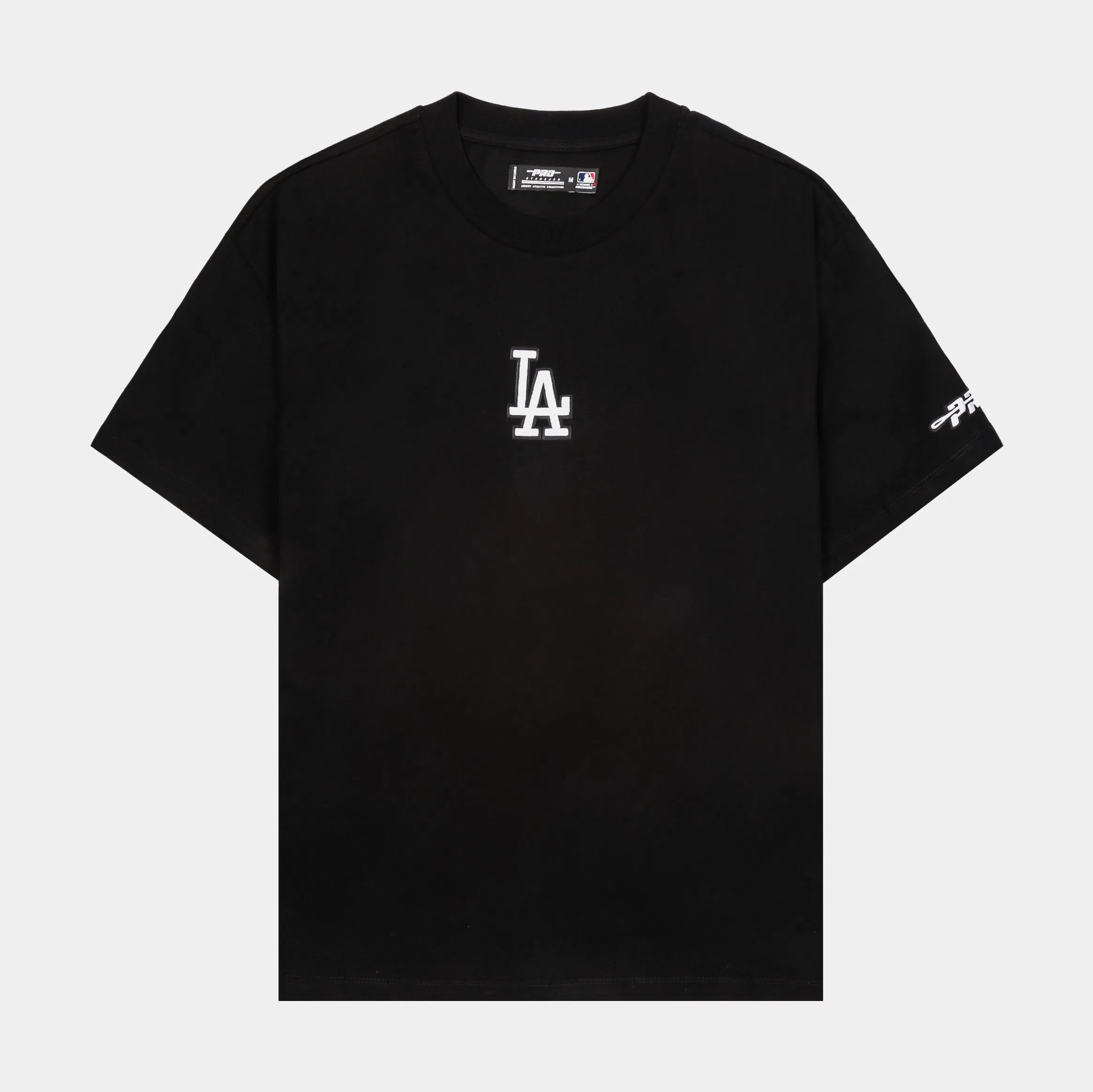 PRO STANDARD Los Angeles Dodgers Classic Drop Shoulder Mens Short Sleeve Shirt (Black/White)