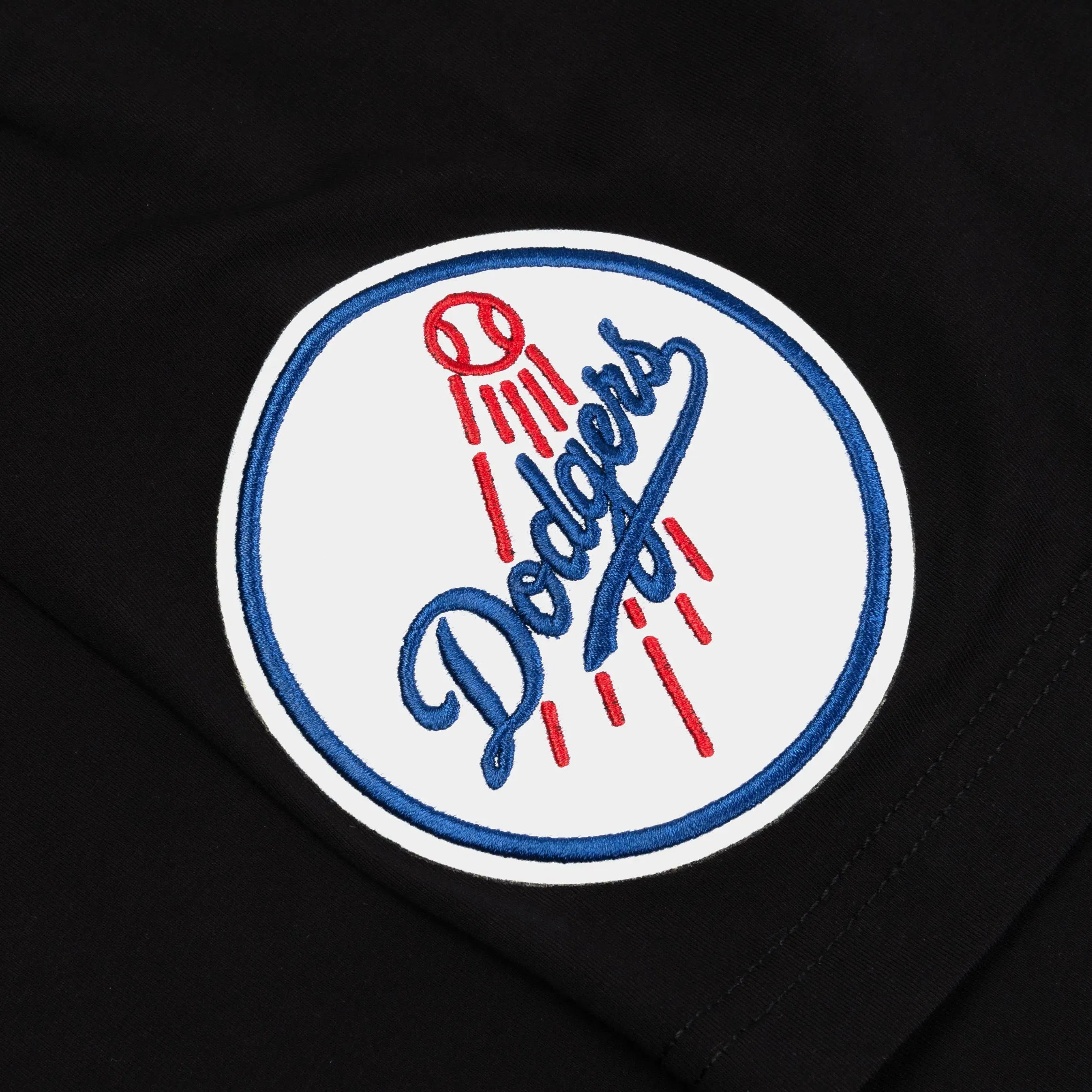 PRO STANDARD Los Angeles Dodgers Team Badge Mens Short Sleeve Shirt (Black/Blue)