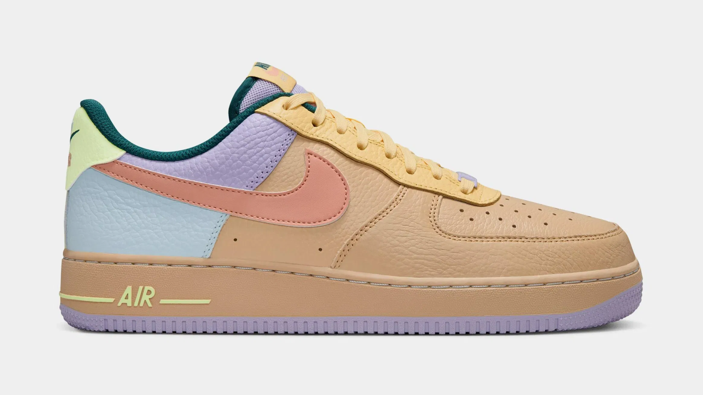 Nike Air Force 1'07 Easter Mens Basketball Shoes (Sesame/Apricot Agate/Hydrangeas)