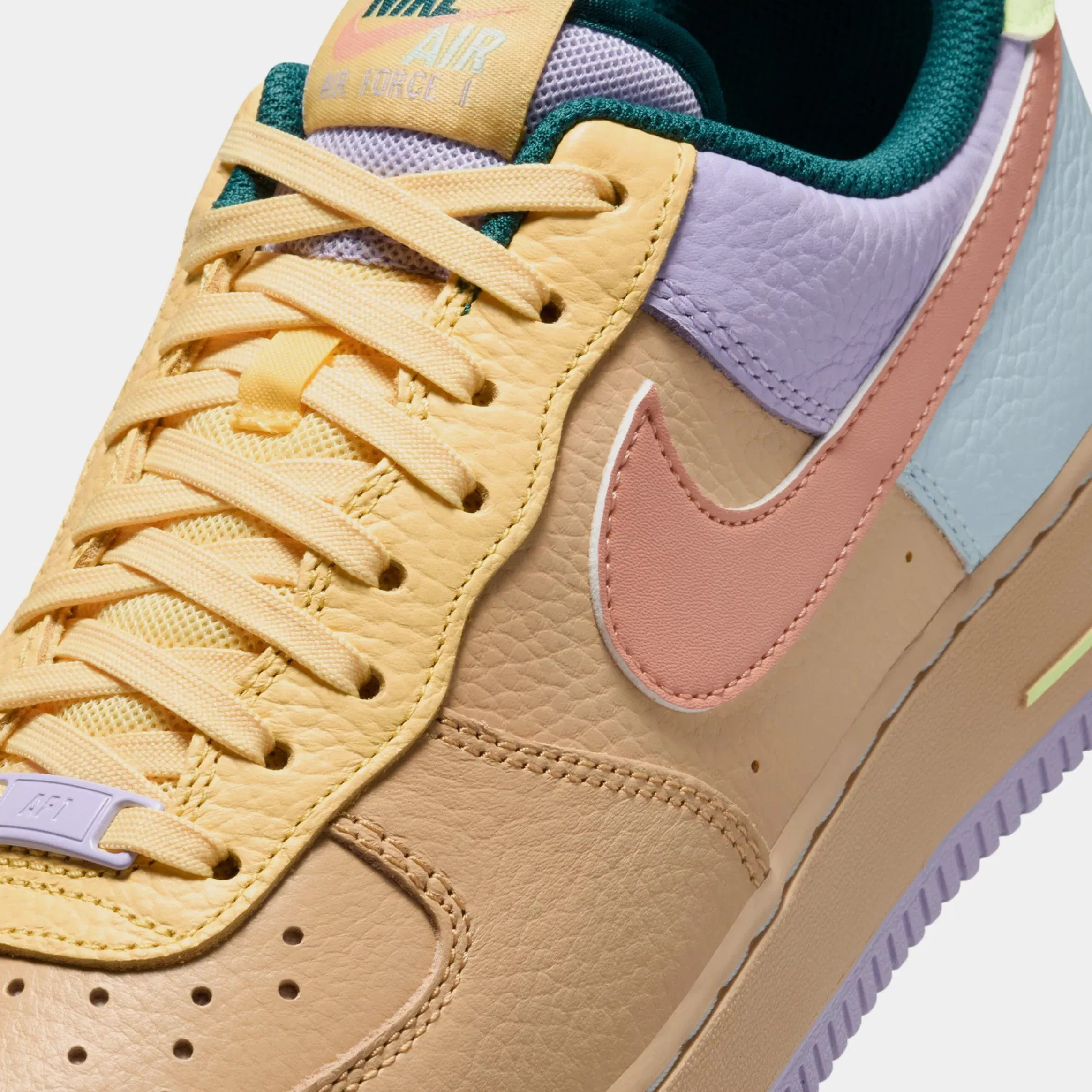 Nike Air Force 1'07 Easter Mens Basketball Shoes (Sesame/Apricot Agate/Hydrangeas)