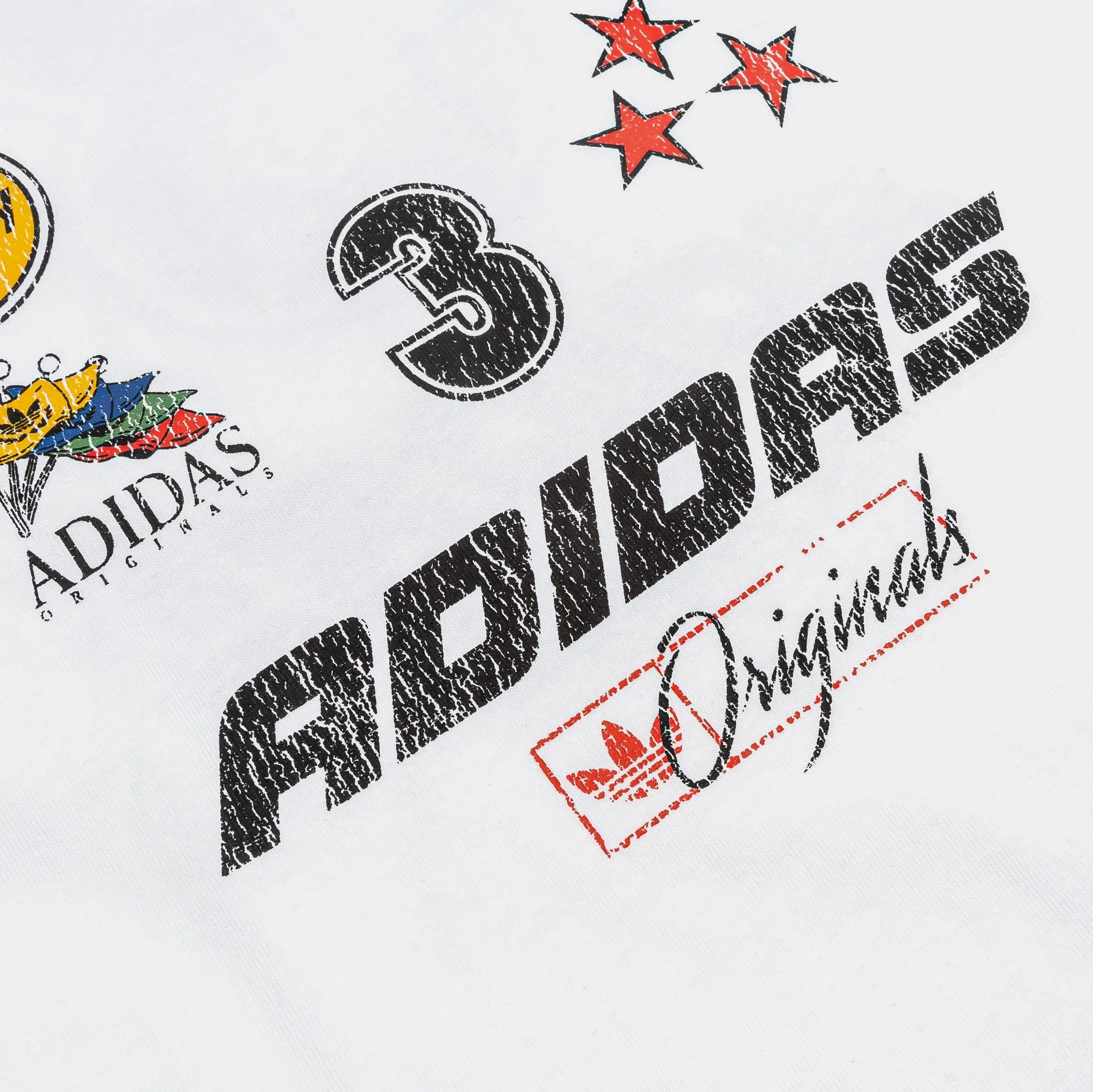 adidas Originals OG World Mens Short Sleeve Shirt (White/Black)