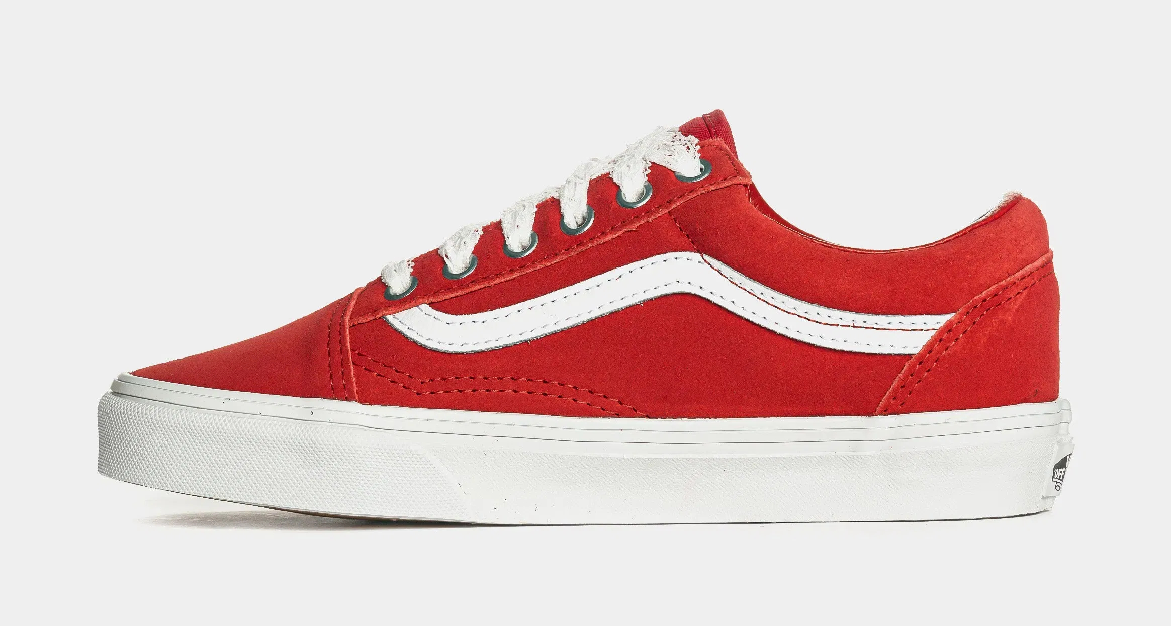 Vans Old Skool Pop Lace Womens Lifestyle Shoes (Red/White)