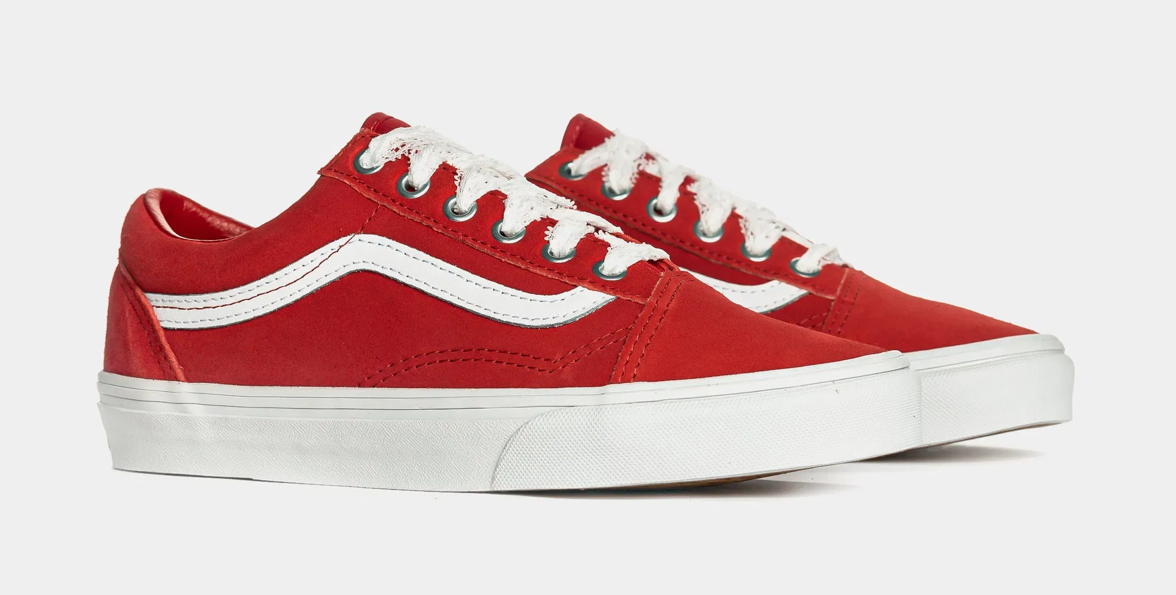 Vans Old Skool Pop Lace Womens Lifestyle Shoes (Red/White)