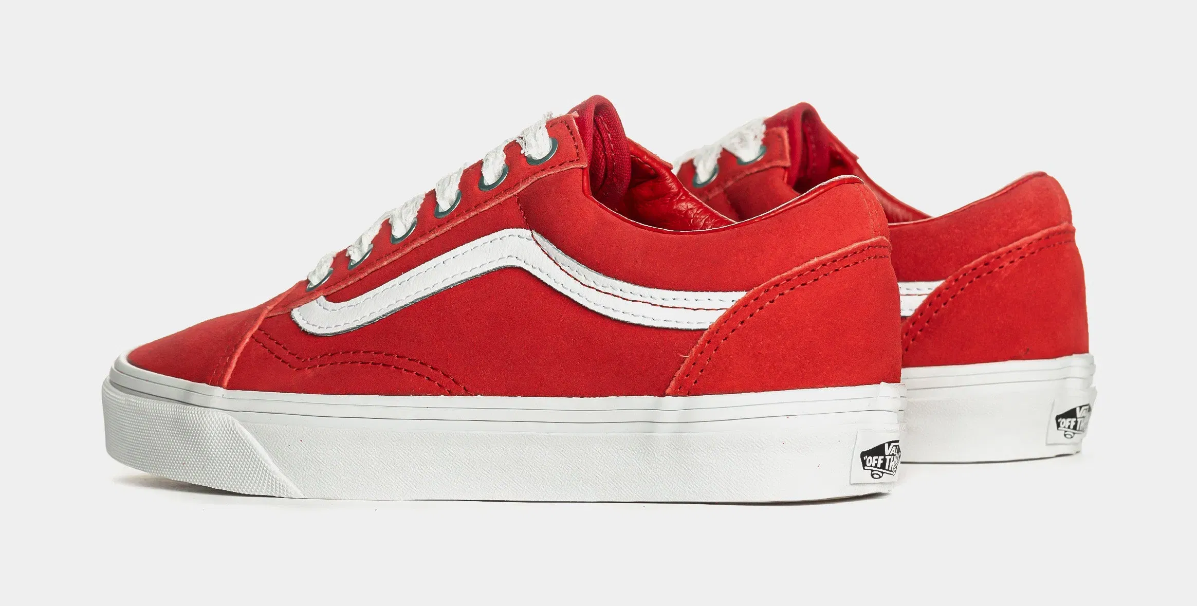 Vans Old Skool Pop Lace Womens Lifestyle Shoes (Red/White)