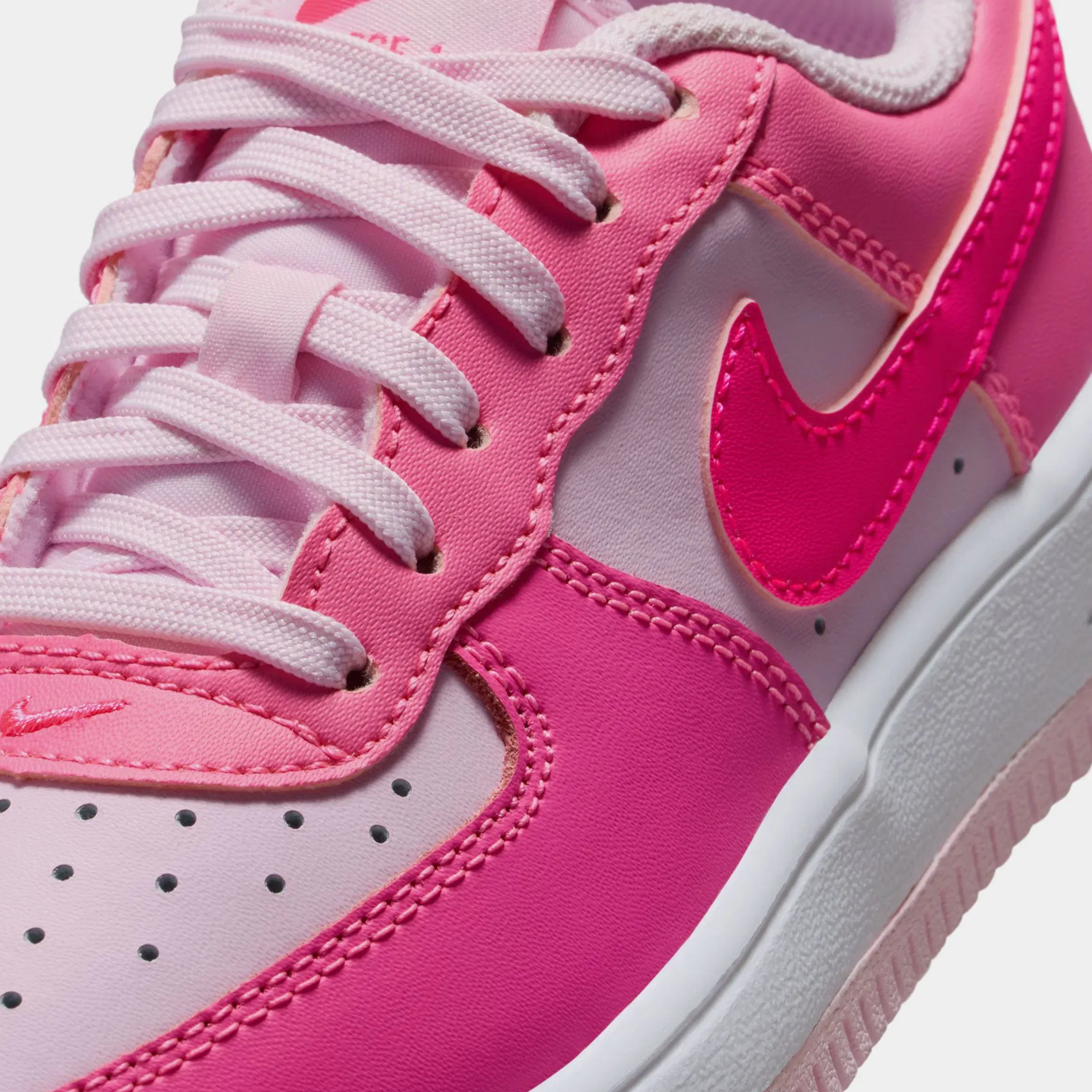 Nike Air Force 1 Low Preschool Lifestyle Shoes (Pinksicle/Hyper Pink/Pink Foam/White)