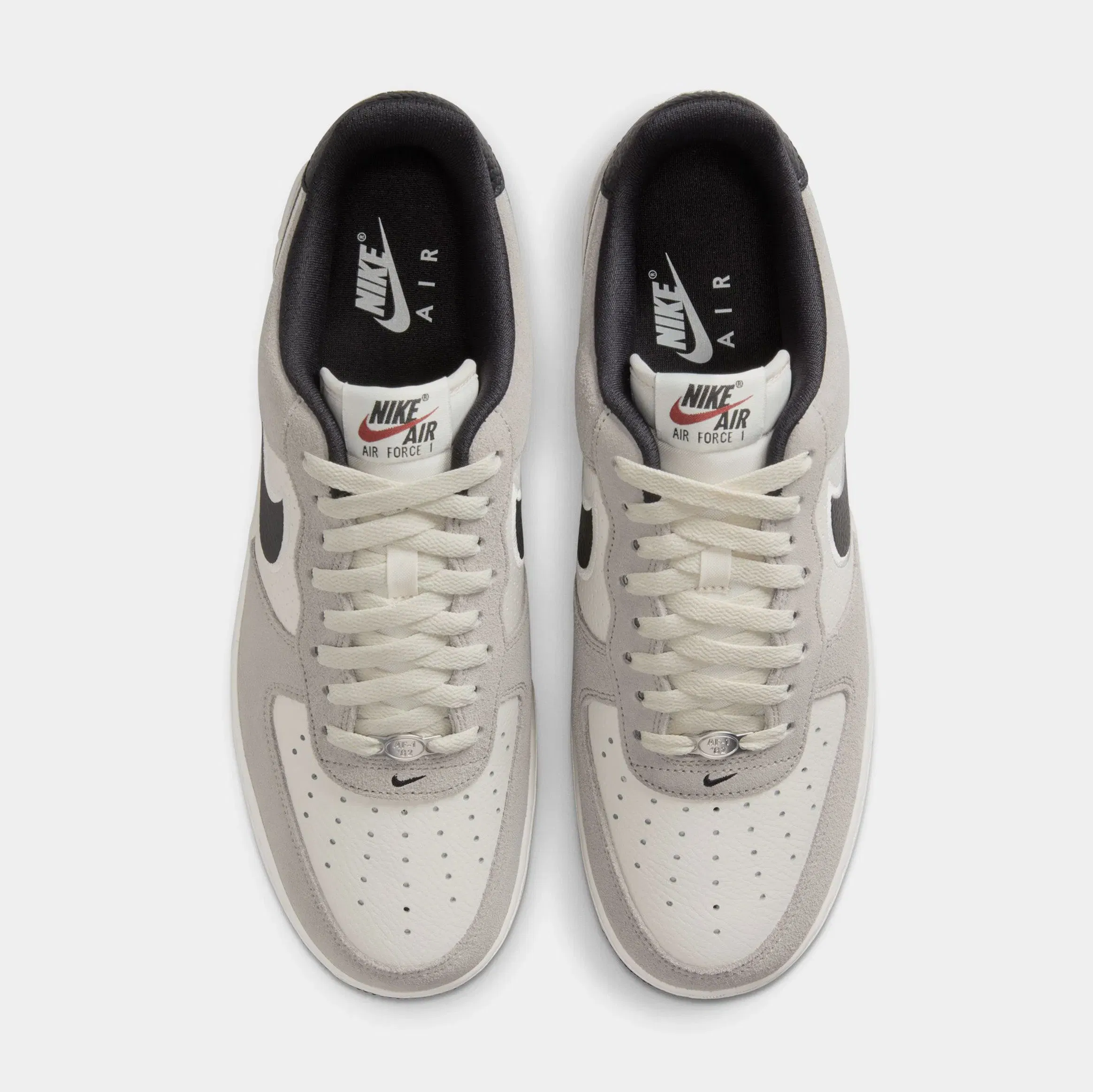 Nike Air Force 1'07 Mens Lifestyle Shoes (Phantom/Black/College Grey/Team Red)