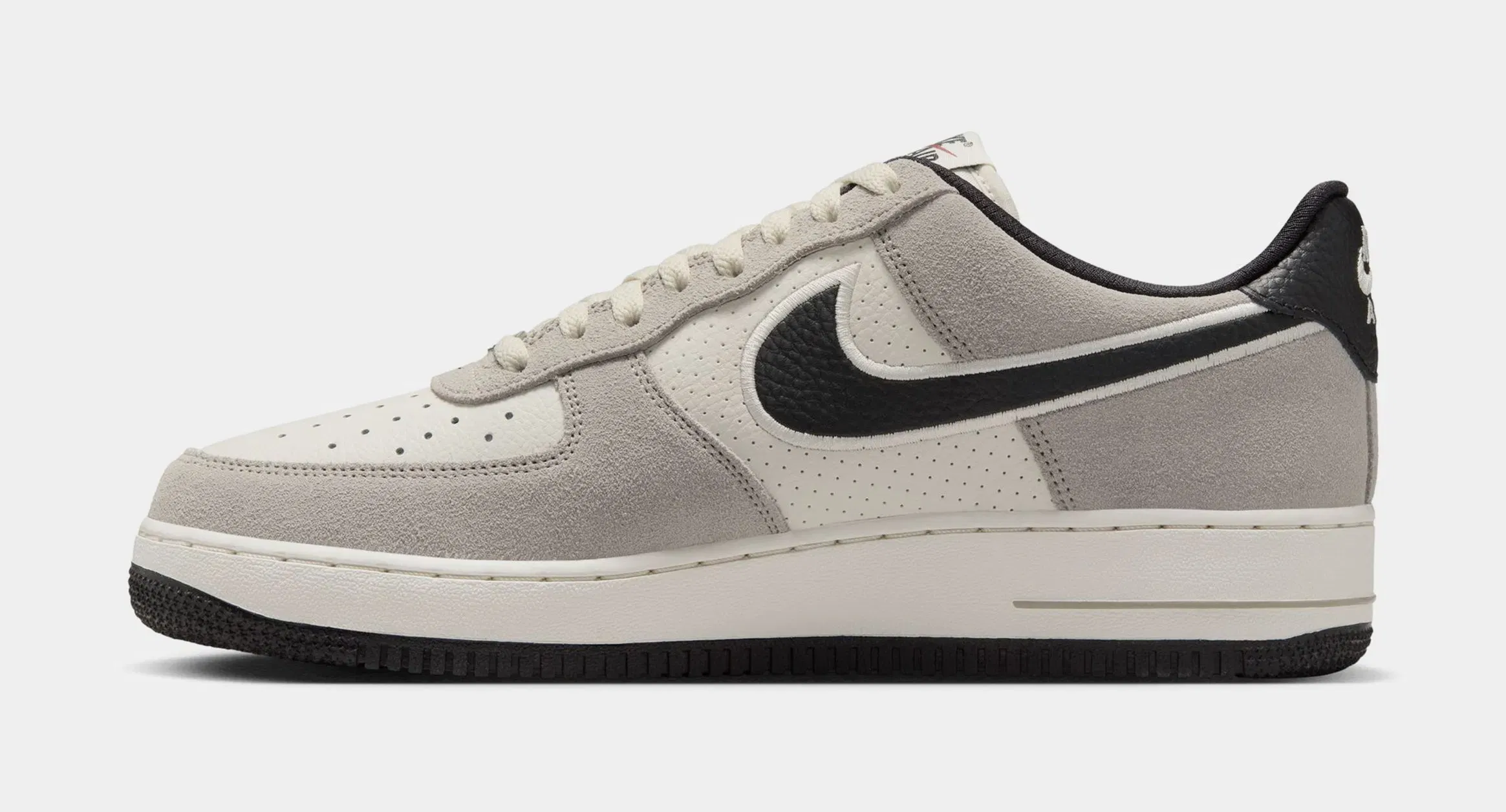 Nike Air Force 1'07 Mens Lifestyle Shoes (Phantom/Black/College Grey/Team Red)
