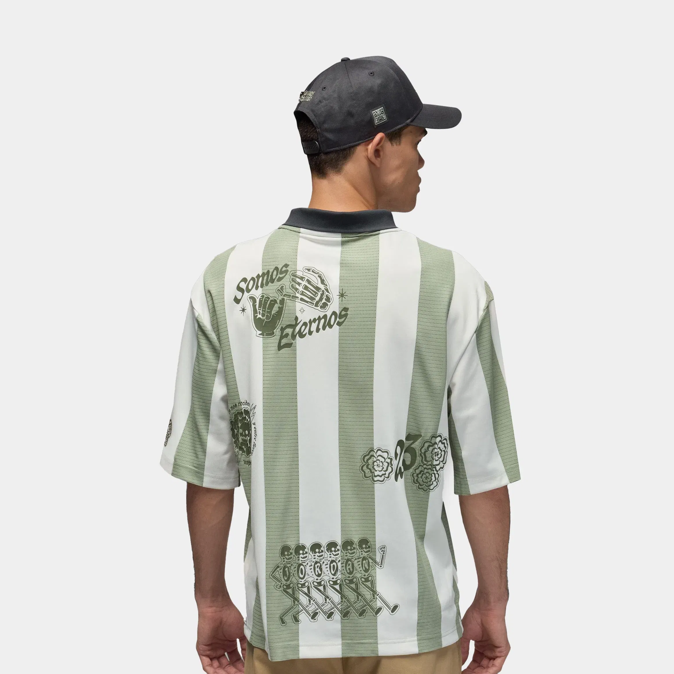 Air Jordan Brooklyn Goalie Top Mens Short Sleeve Shirt (Jade Horizon/Phantom/Dark Smoke Grey/Legion Green)