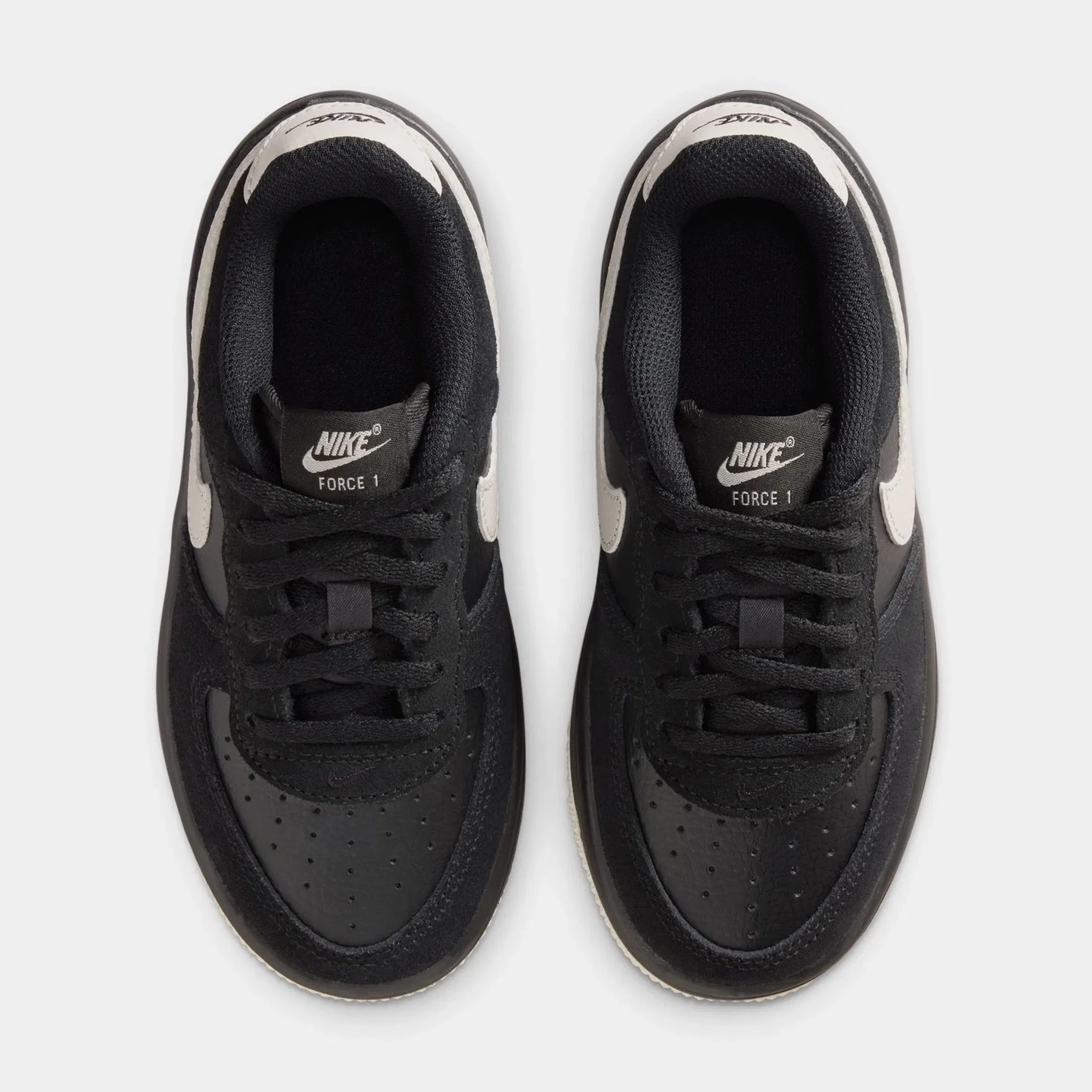 Nike Air Force 1 Low LV8 2 Preschool Lifestyle Shoes (Black/Light Bone)