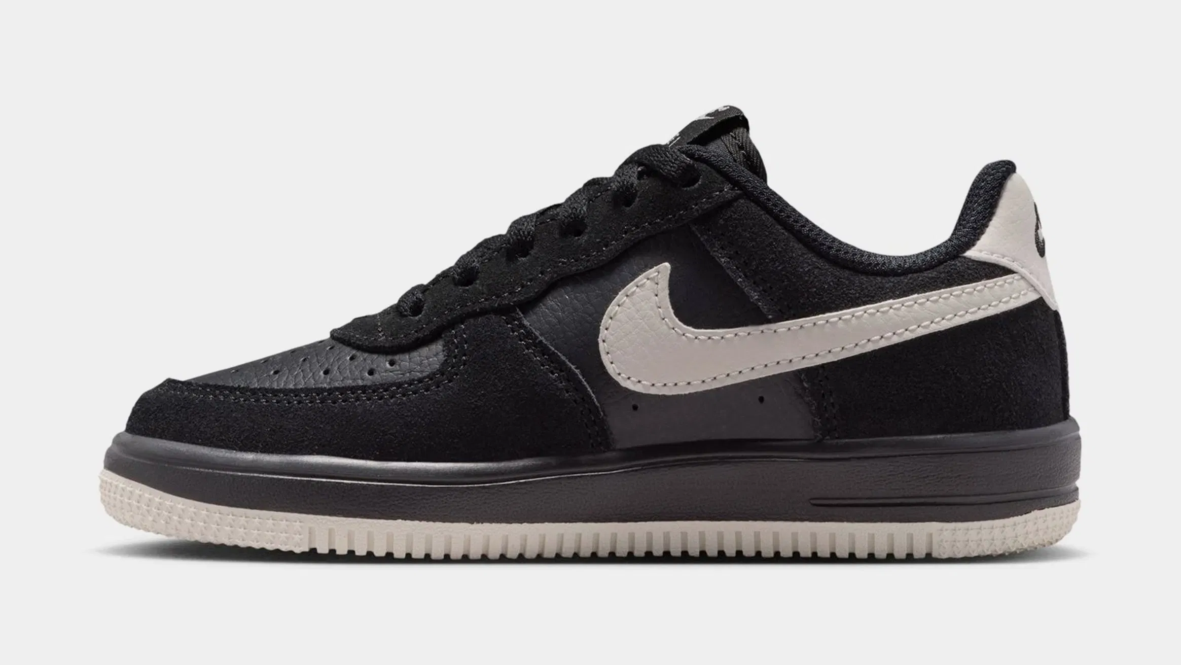 Nike Air Force 1 Low LV8 2 Preschool Lifestyle Shoes (Black/Light Bone)