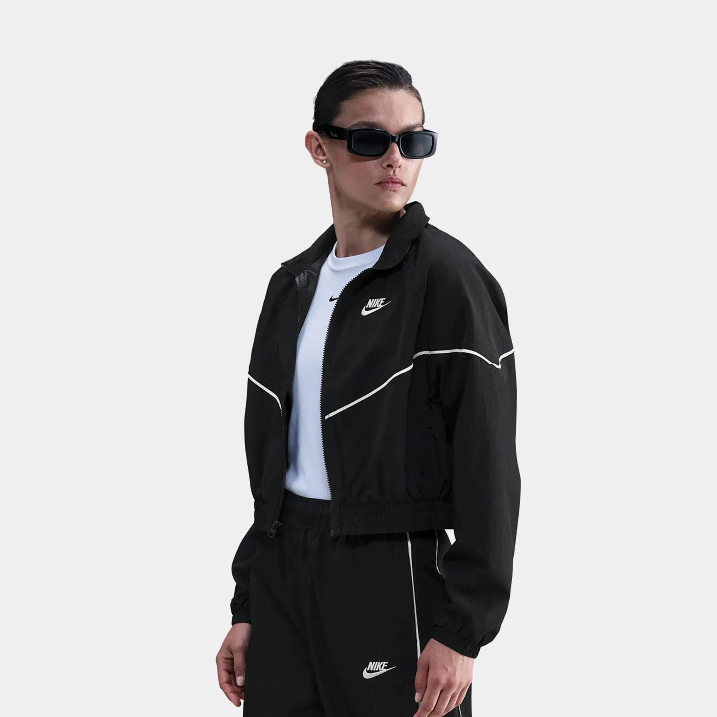 Nike NSW Windrunner Woven Womens Jacket (Black/Sail/Sail)